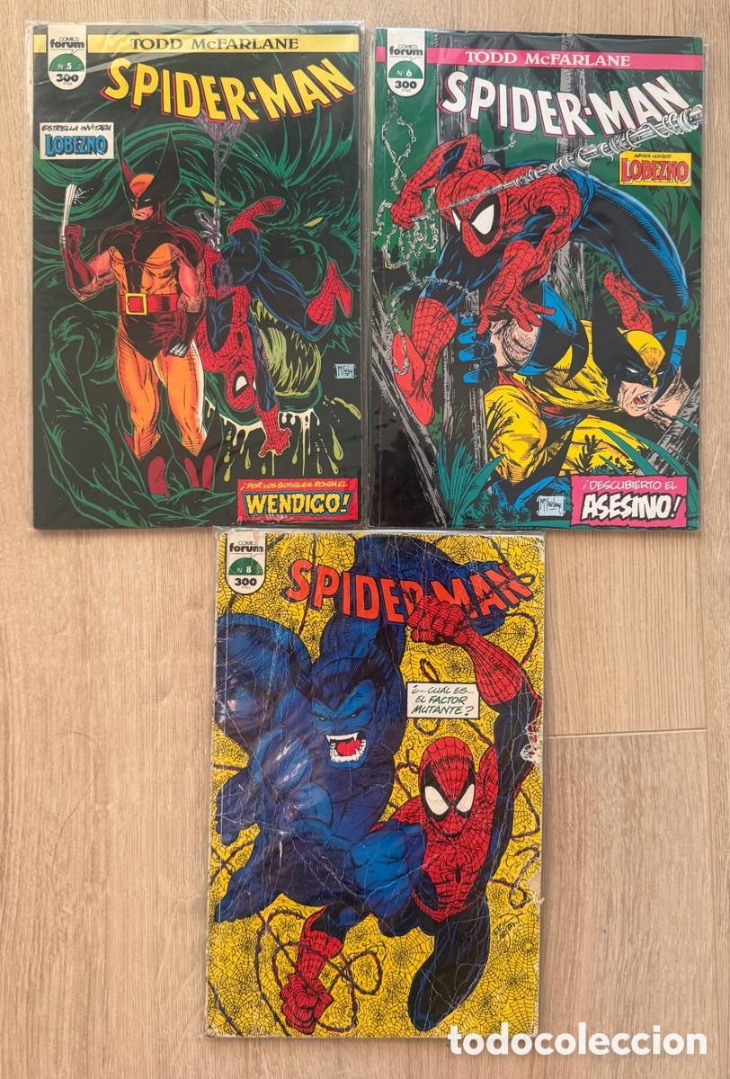 C&oacute;mics: C&oacute;mics Spiderman. Todd McFarlane - N&deg; 5, 6 y 8