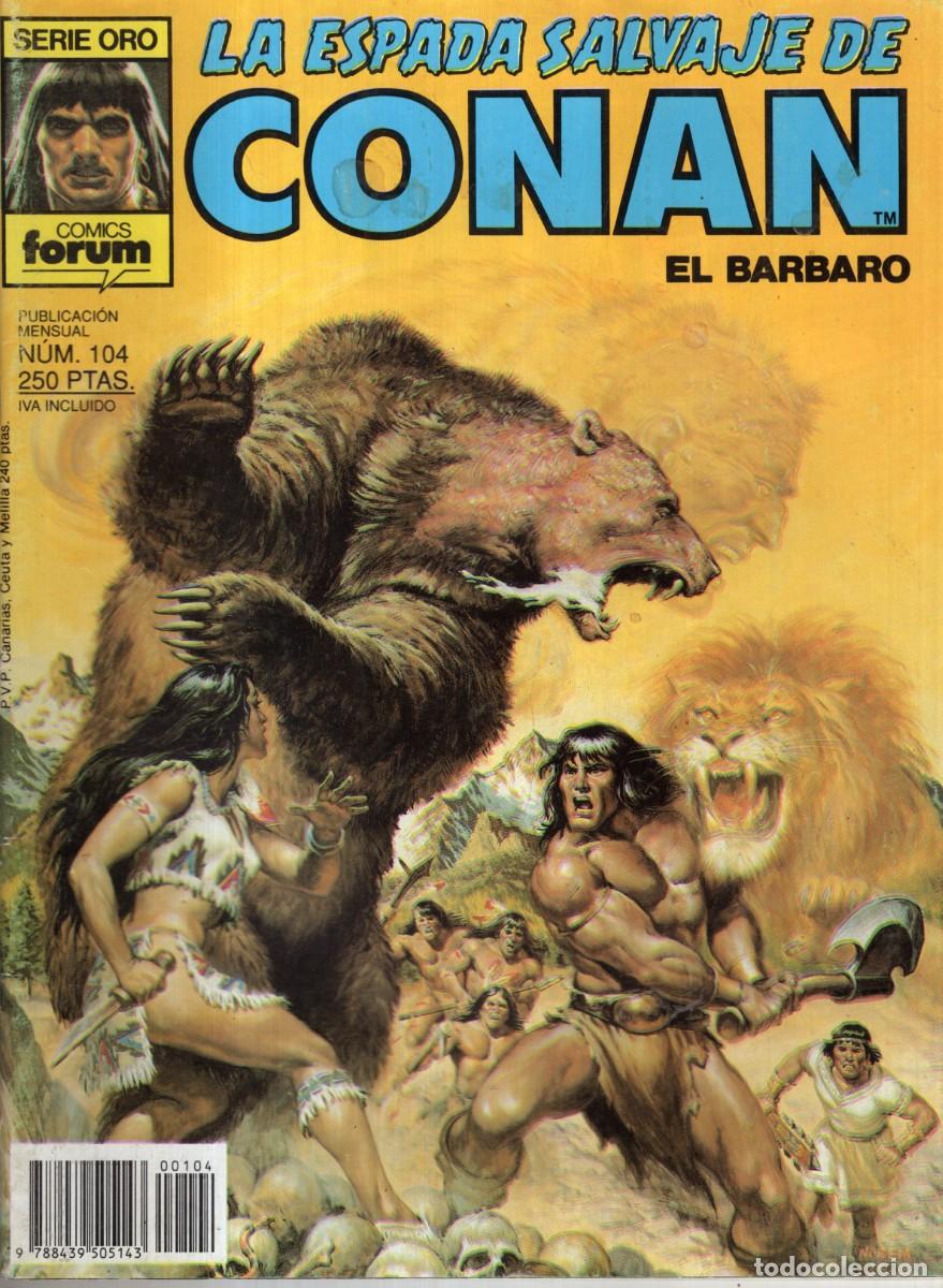 C&oacute;mics: LA ESPADA SALVAJE DE CONAN VOL. 1 1&ordf; EDICION N&ordm; 104 - FORUM - BUEN ESTADO