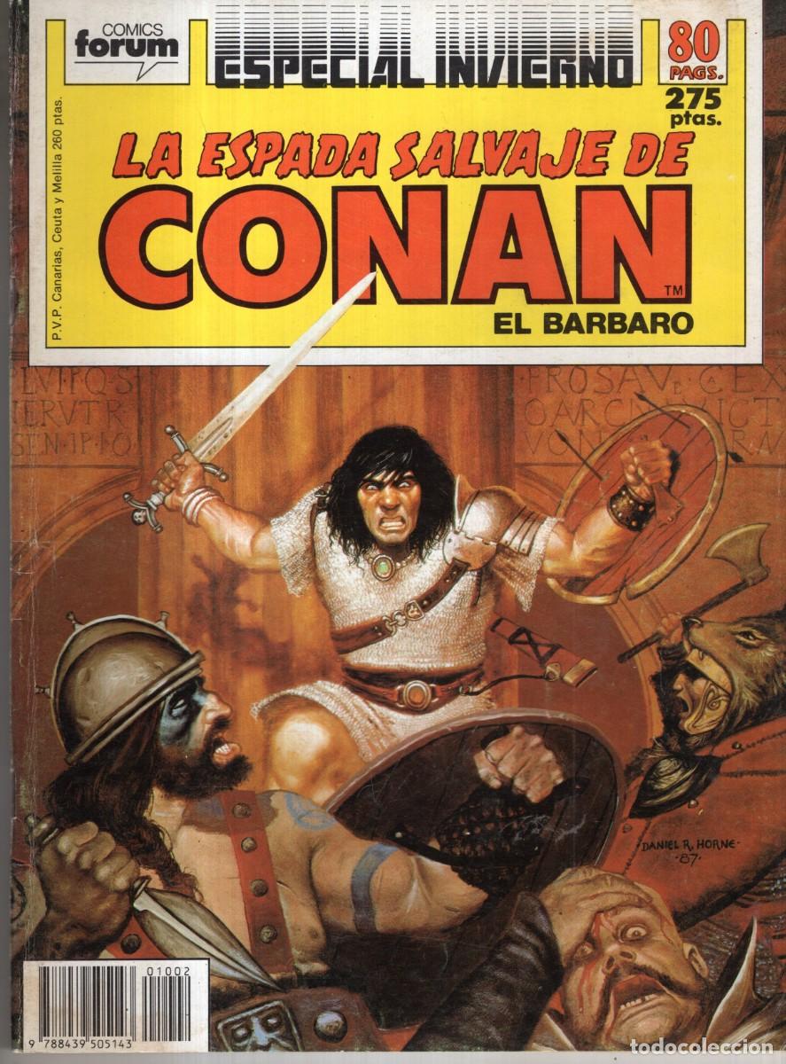 C&oacute;mics: LA ESPADA SALVAJE DE CONAN VOL. 1 1&ordf; EDICION N&ordm; ESPECIAL INVIERNO 1988 - FORUM - MUY BUEN ESTADO