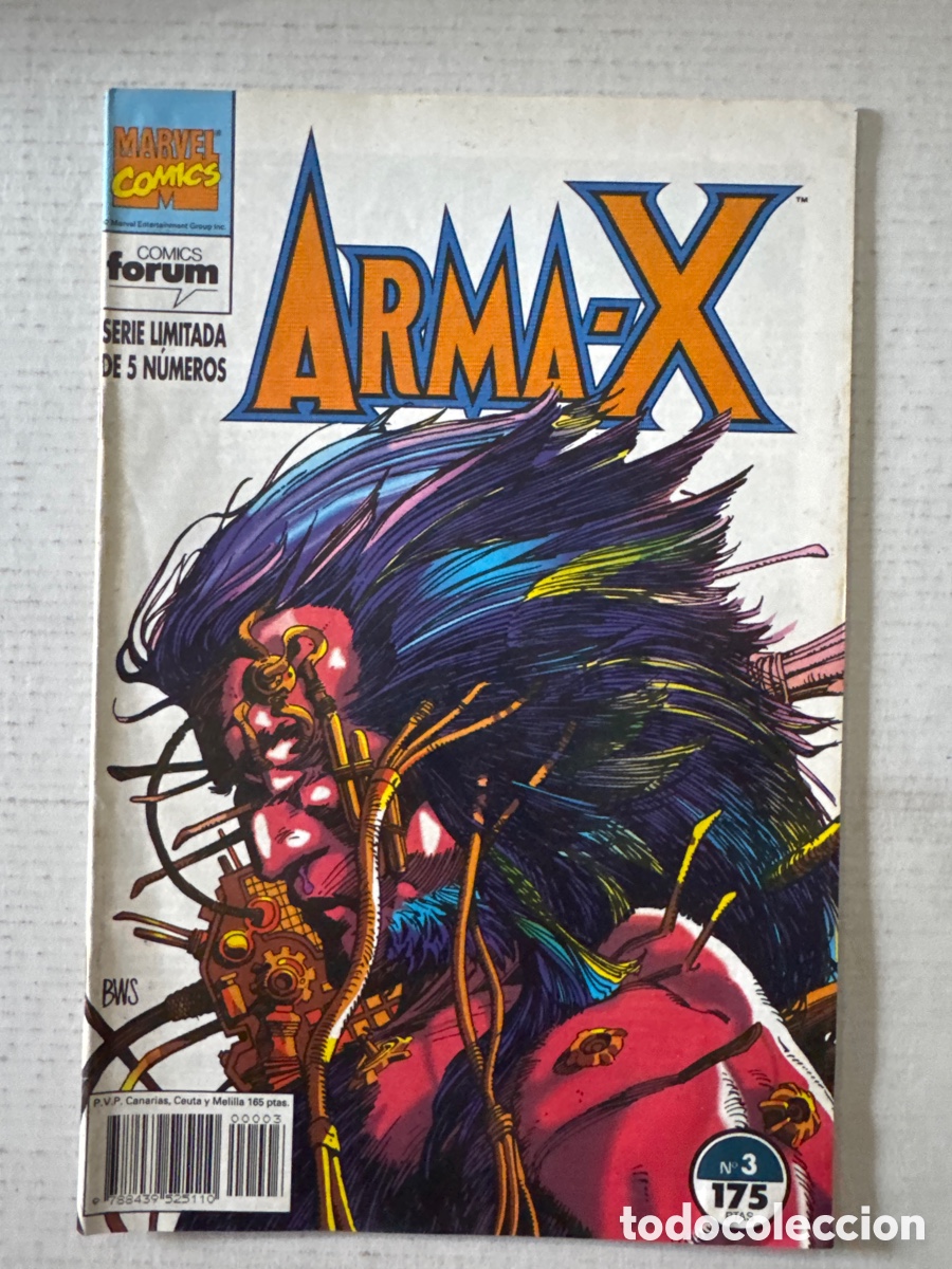 C&oacute;mics: ARMA X #3 1&ordf; edici&oacute;n Vol1 FORUM en buen estado &laquo;RARO&raquo;