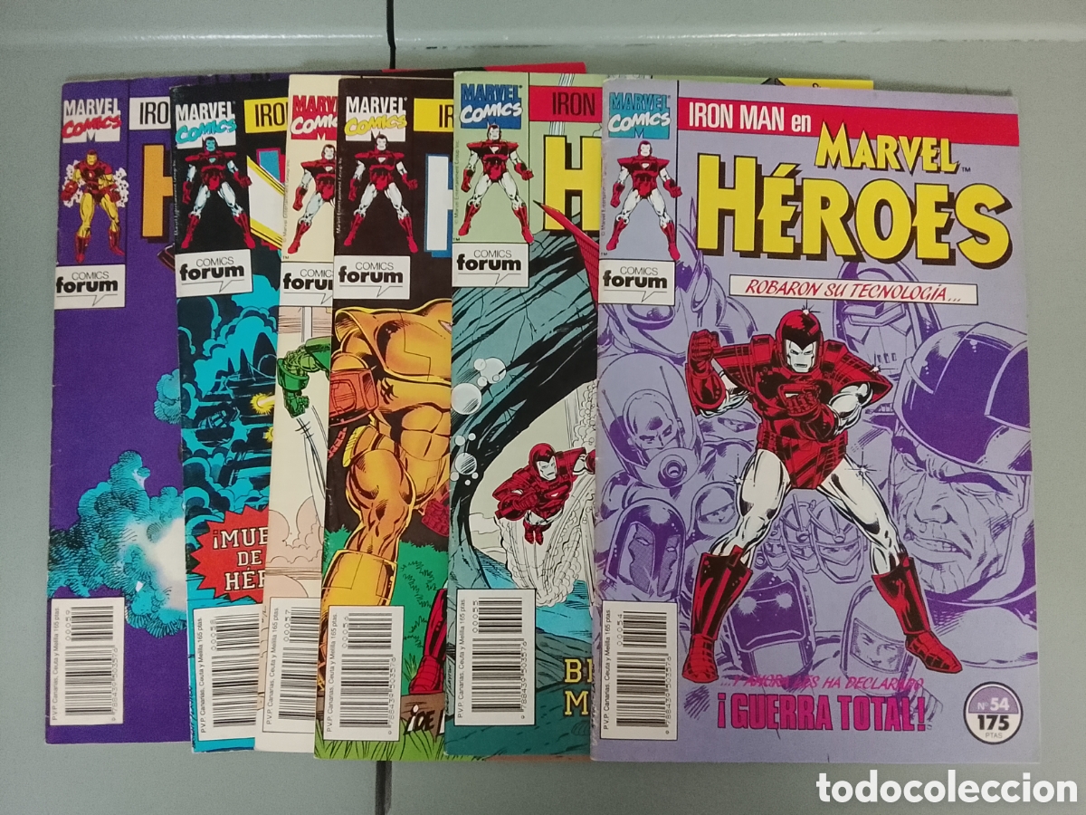 Comics: MARVEL HEROES N&ordm; 54 Al 59 . Saga Armor wars