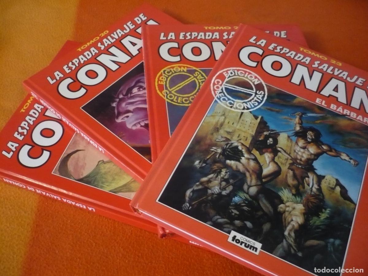 C&oacute;mics: LA ESPADA SALVAJE DE CONAN EL BARBARO TOMOS 19, 20, 21 Y 23 ROJO EDICION COLECCIONISTAS FORUM