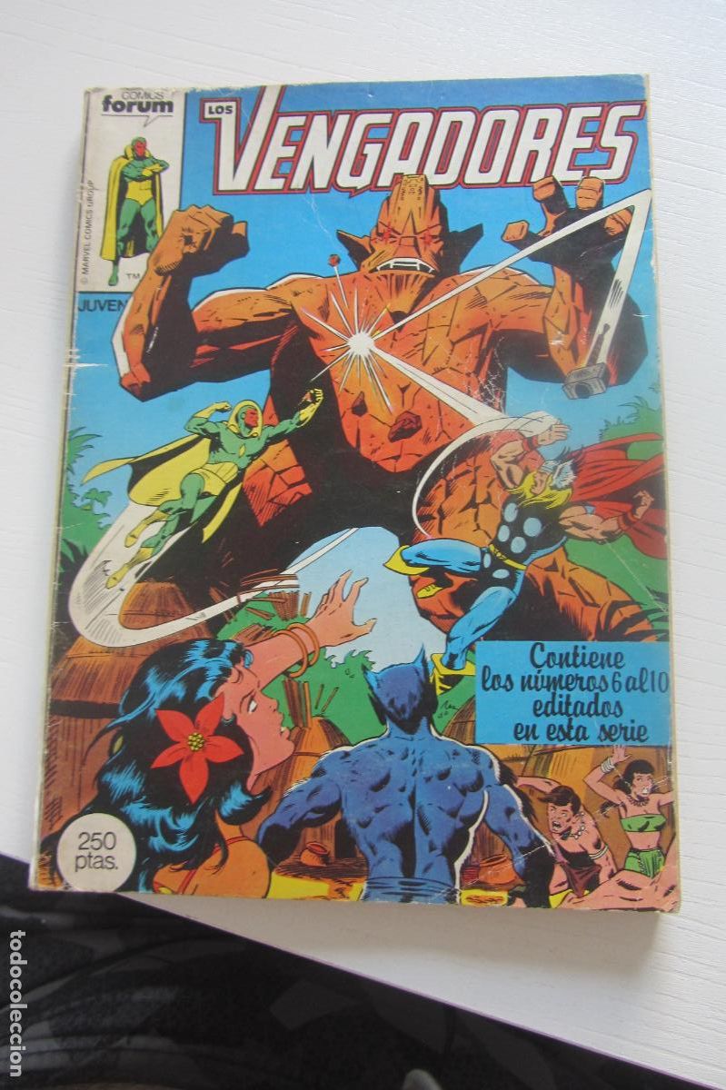 C&oacute;mics: LOS VENGADORES RETAPADO TOMO 2. N&ordm; DEL 7 AL 10 FALTA EL 6 1983. MARVEL FORUM arx73b