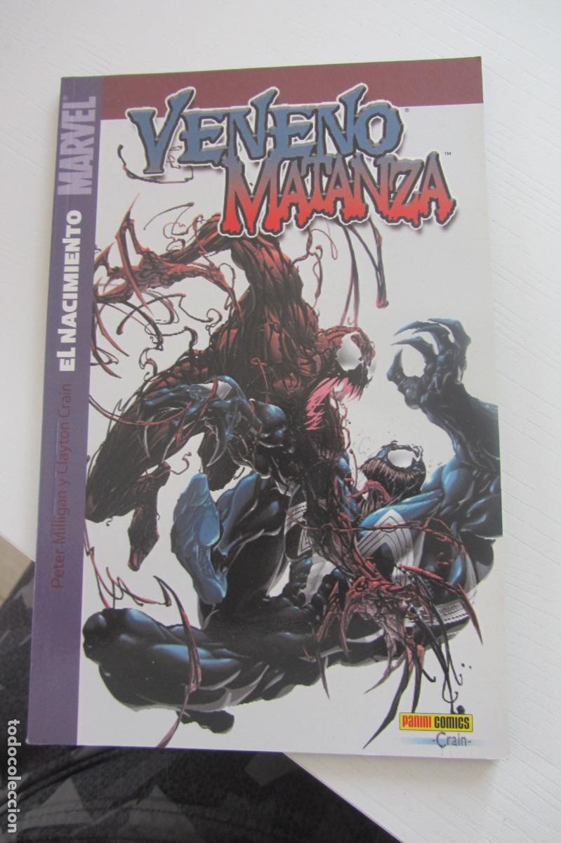 C&oacute;mics: VENENO / MATANZA. EL NACIMIENTO - PANINI MARVEL BUEN ESTADO SDX80