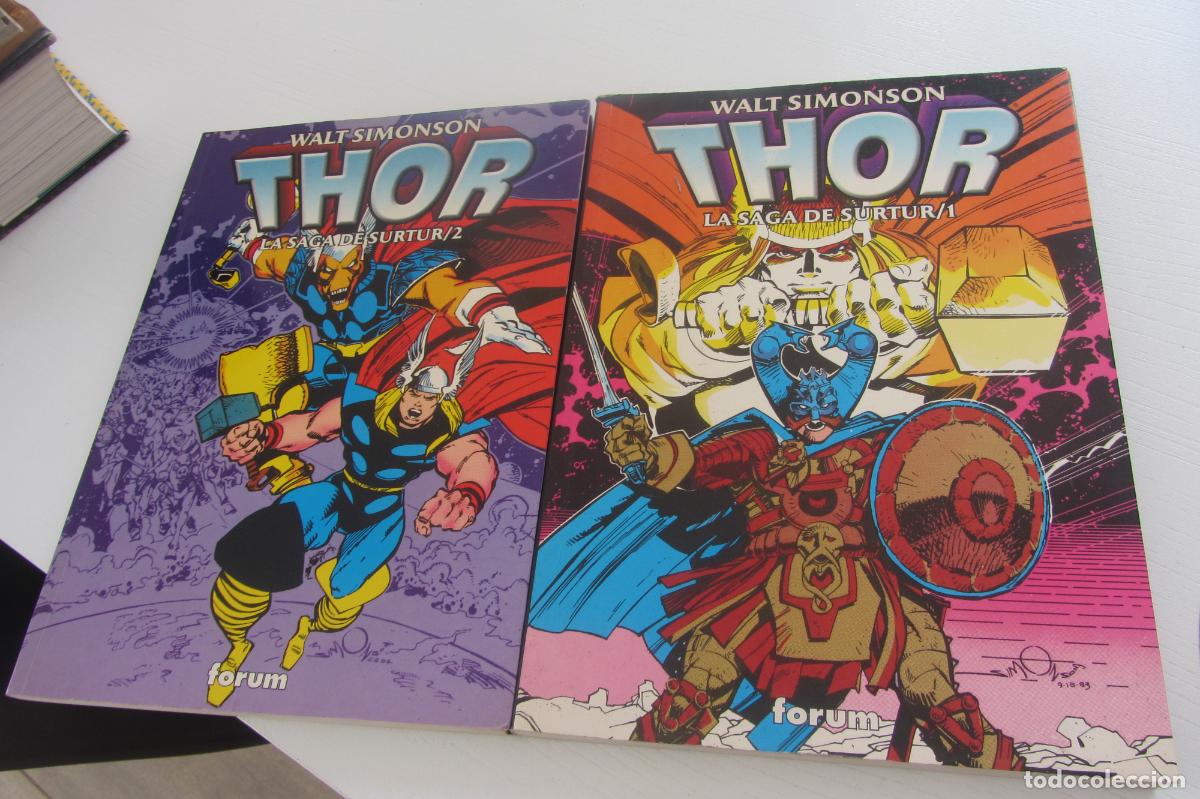 C&oacute;mics: THOR - LA SAGA DE SURTUR - WALT SIMONSON - 2 1 Y 2 TOMOS FORUM COMPLETA SDX80