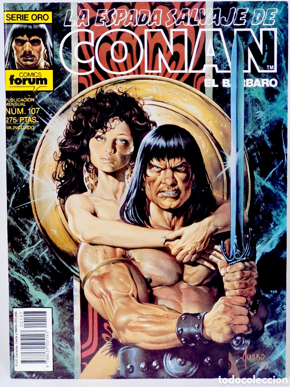 C&oacute;mics: C&Oacute;MIC LA ESPADA SALVAJE DE CONAN 107 SERIE ORO FORUM PLANETA MUY BUEN ESTADO