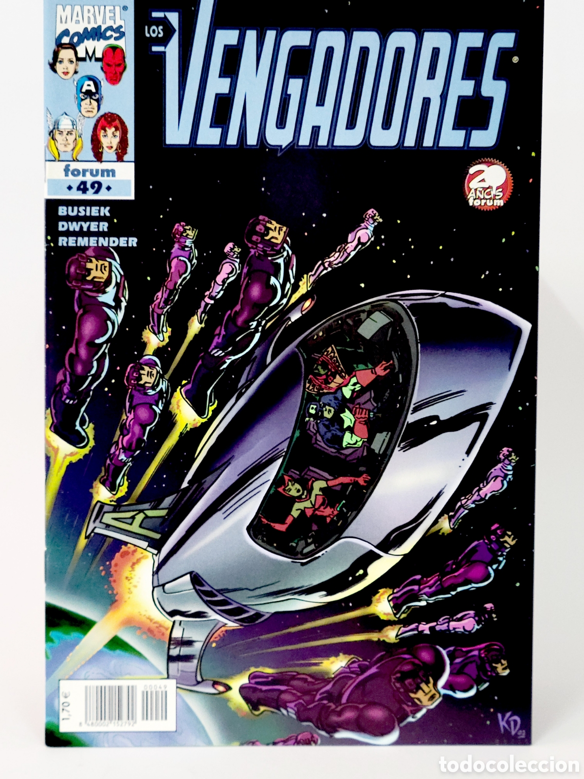 C&oacute;mics: C&Oacute;MIC LOS VENGADORES 49 VOL.3 FORUM MARVEL VOLUMEN GRAPA DE KIOSCO