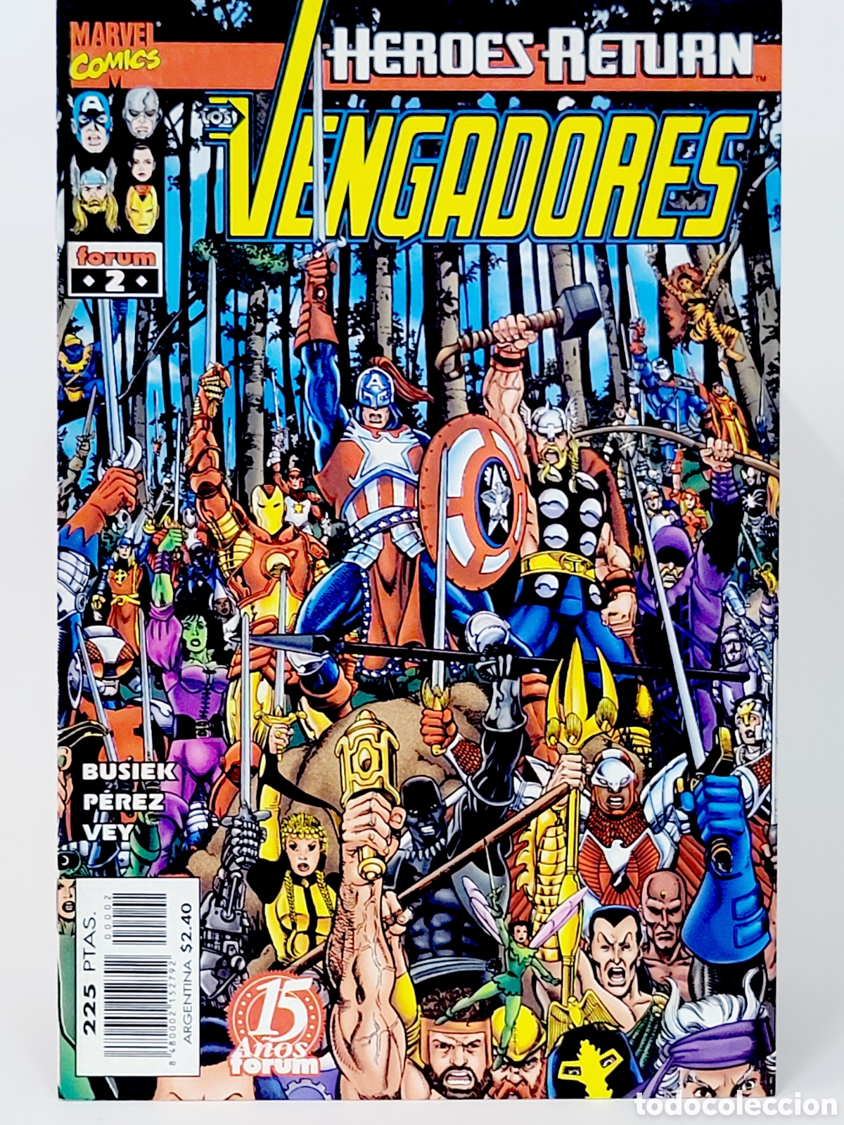 C&oacute;mics: C&Oacute;MIC LOS VENGADORES 2 HEROES RETURN VOL.3 FORUM MARVEL VOLUMEN GRAPA DE KIOSCO