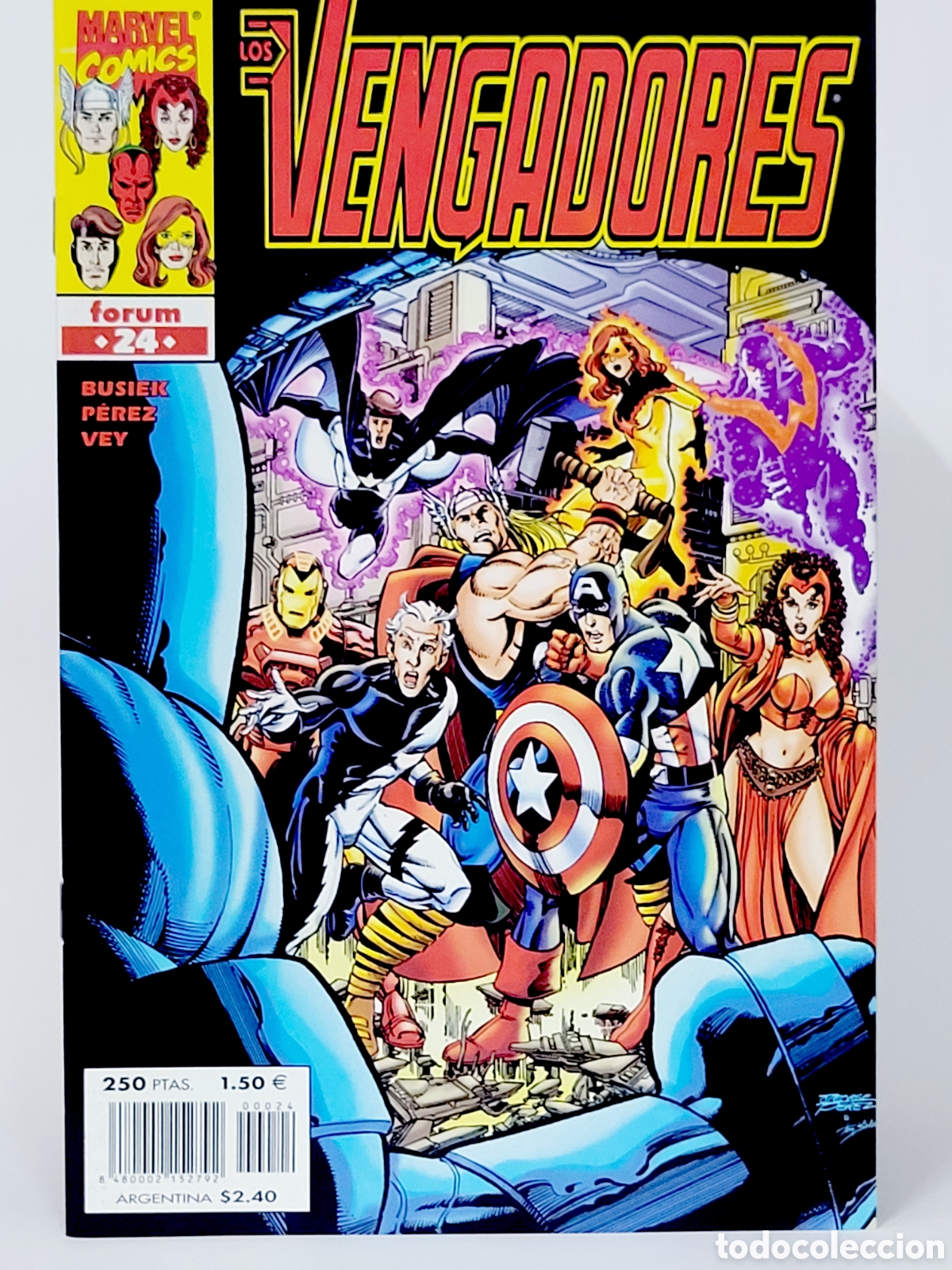 C&oacute;mics: C&Oacute;MIC LOS VENGADORES 24 VOL.3 FORUM MARVEL VOLUMEN GRAPA DE KIOSCO