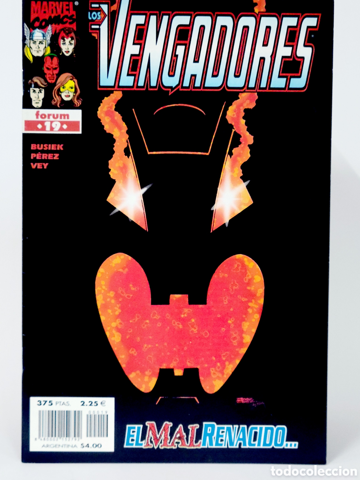 C&oacute;mics: C&Oacute;MIC LOS VENGADORES 19 EL MAL RENACIDO VOL.3 FORUM MARVEL VOLUMEN GRAPA DE KIOSCO