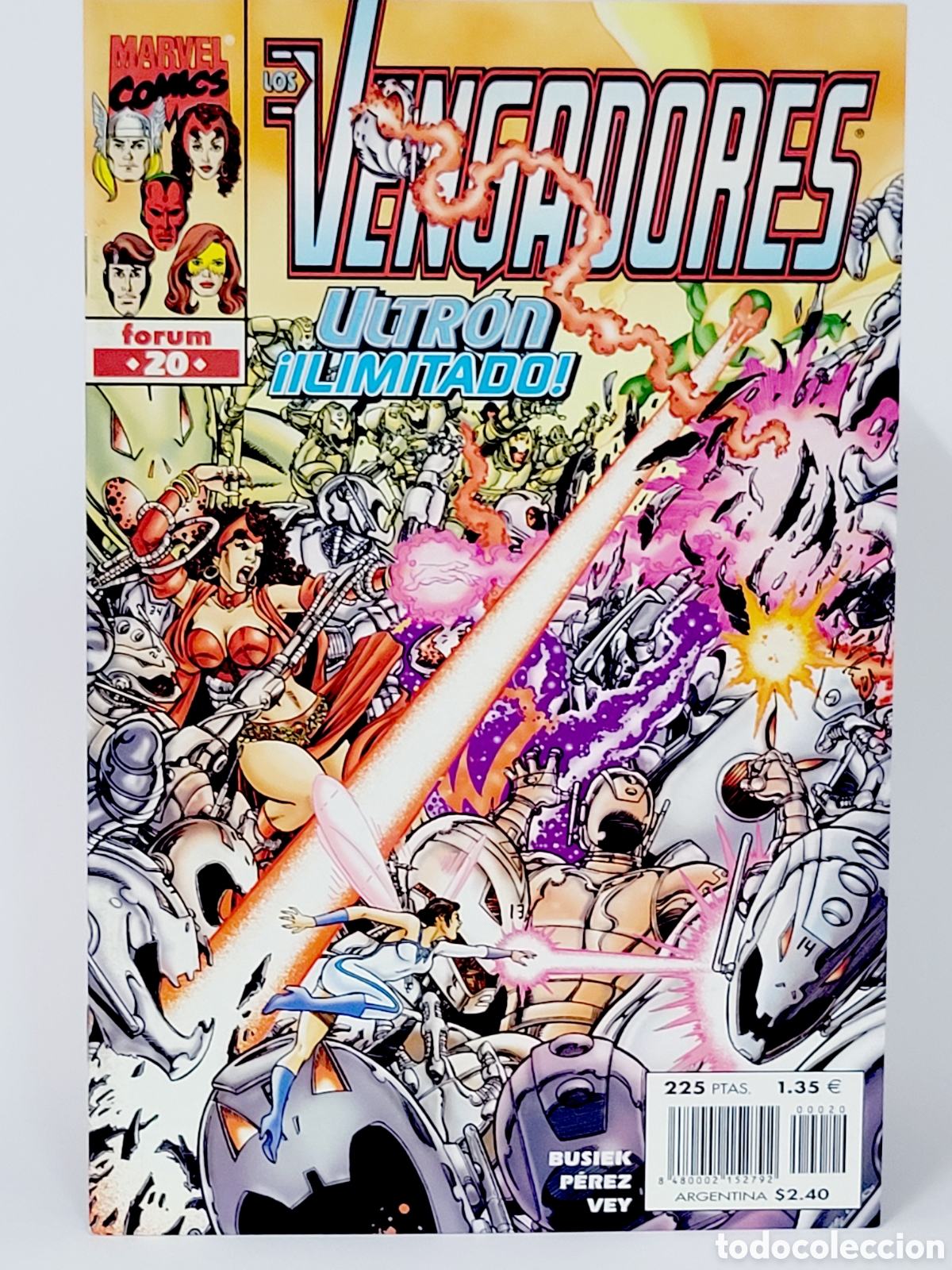 C&oacute;mics: C&Oacute;MIC LOS VENGADORES 20 ULTRON ILIMITADO VOL.3 FORUM MARVEL VOLUMEN GRAPA DE KIOSCO