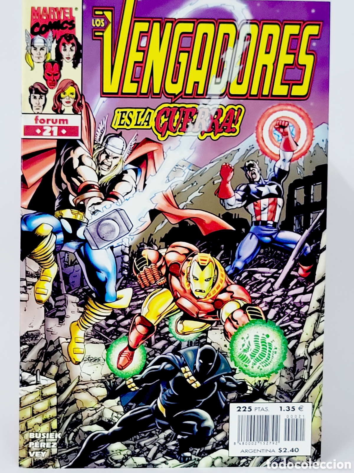 C&oacute;mics: C&Oacute;MIC LOS VENGADORES 21 VOL.3 FORUM MARVEL VOLUMEN GRAPA DE KIOSCO
