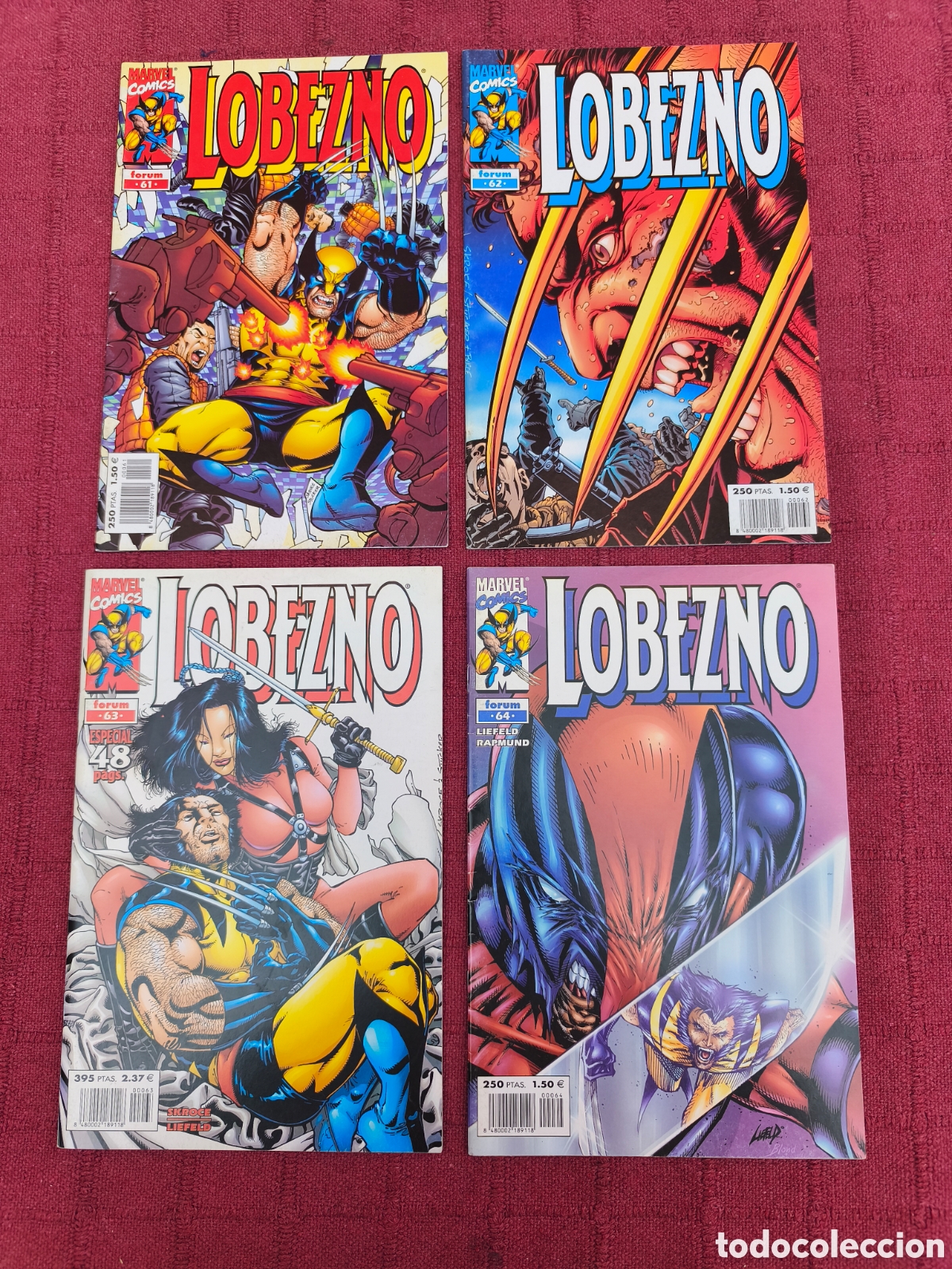 C&oacute;mics: LOBEZNO 61, LOBEZNO 62, LOBEZNO 63, LOBEZNO,64 LOBEZNO VOLUMEN II MARVEL COMICS FORUM