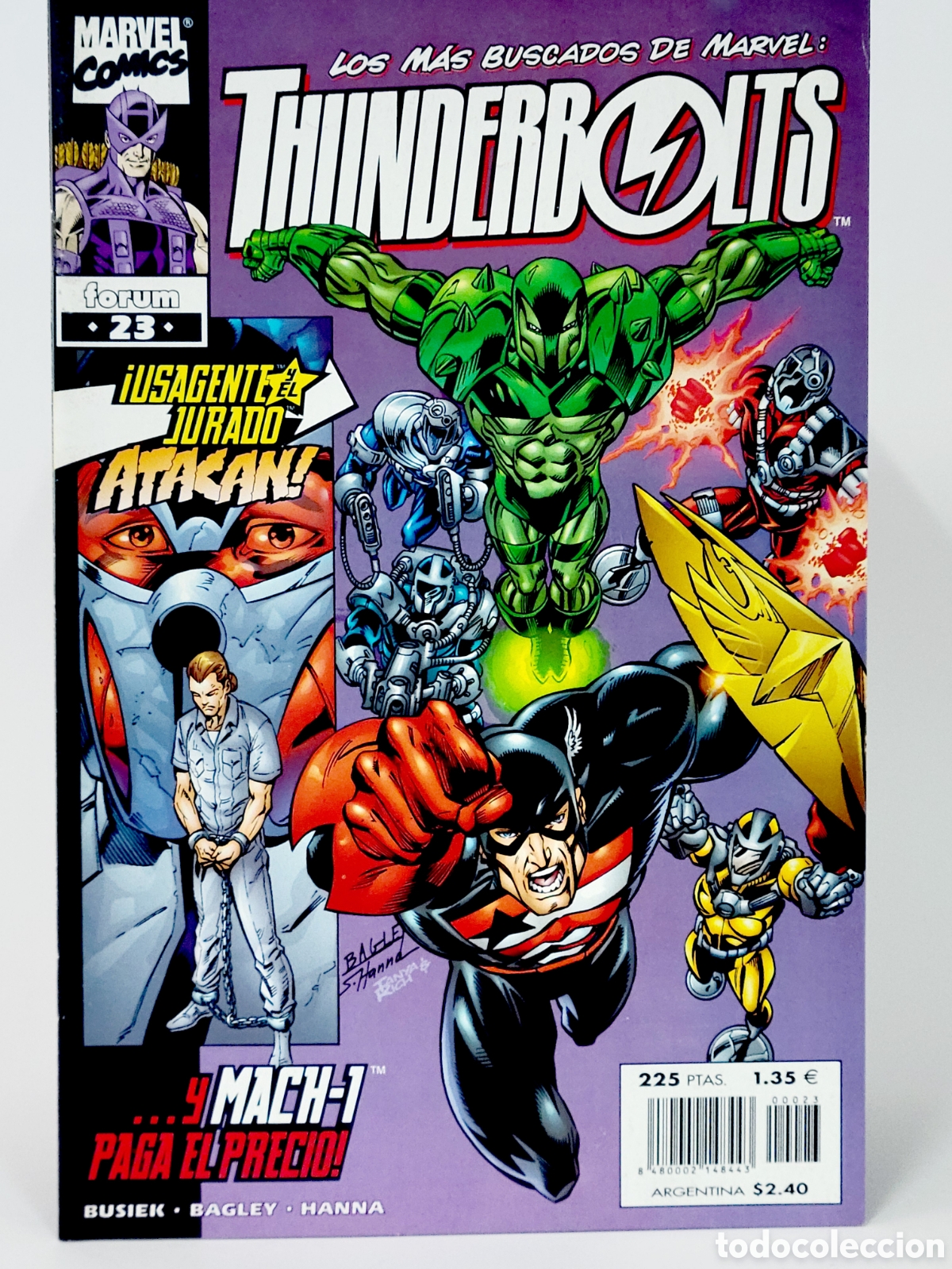 C&oacute;mics: C&Oacute;MIC THUNDERBOLTS 23 VOL.1 FORUM MARVEL VOLUMEN GRAPA DE KIOSCO