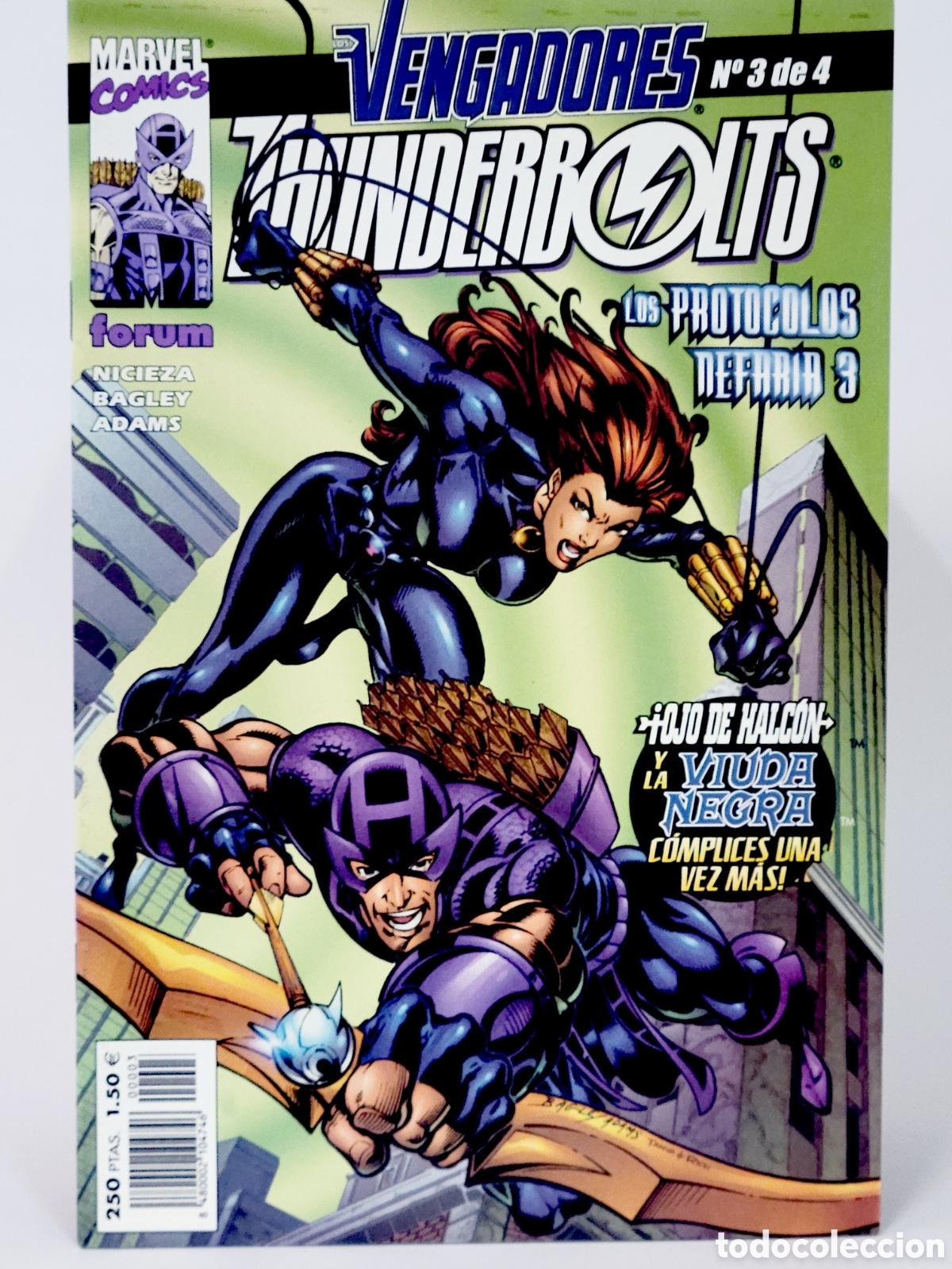 C&oacute;mics: C&Oacute;MIC THUNDERBOLTS 3 VOL.1 LOS VENGADORES FORUM MARVEL VOLUMEN GRAPA DE KIOSCO