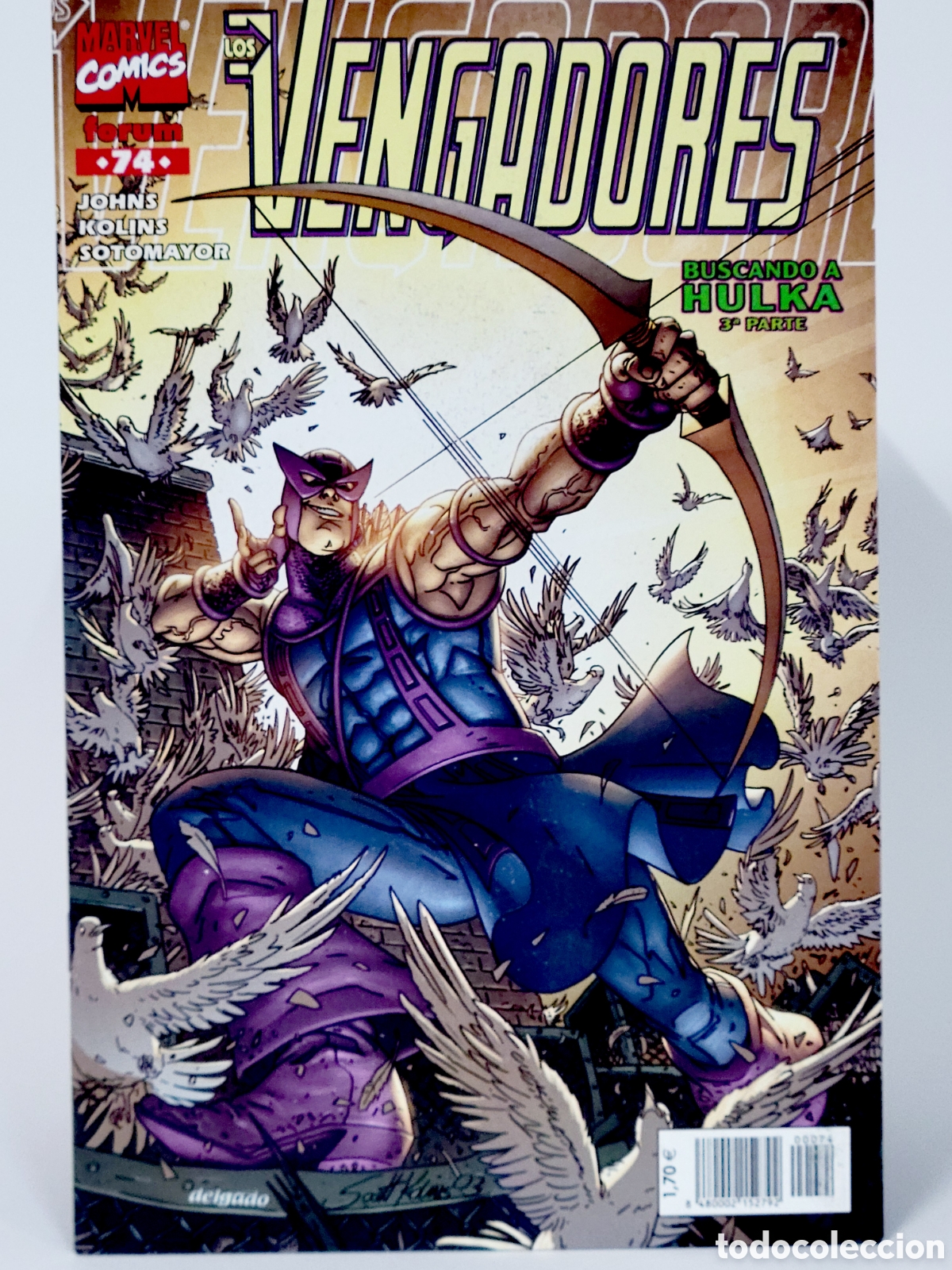 C&oacute;mics: C&Oacute;MIC LOS VENGADORES 74 VOL.3 BUSCANDO A HULKA FORUM MARVEL VOLUMEN GRAPA DE KIOSCO
