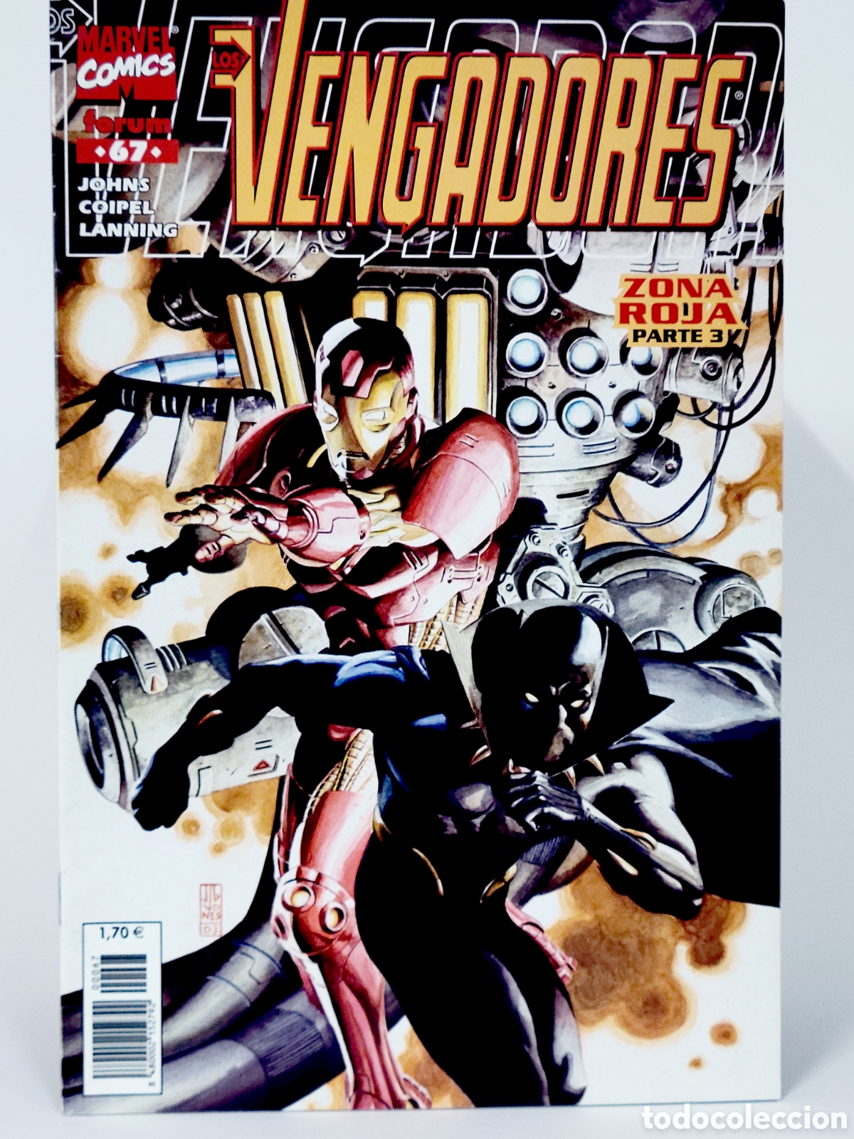 C&oacute;mics: C&Oacute;MIC LOS VENGADORES 67 VOL.3 ZONA ROJA FORUM MARVEL VOLUMEN GRAPA DE KIOSCO