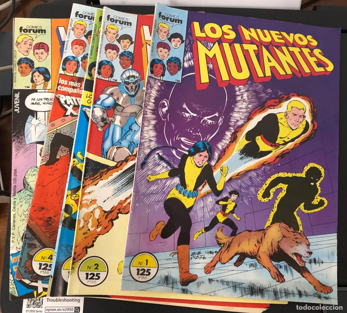 C&oacute;mics: LOS NUEVOS MUTANTES 1 AL 4, 7, 8 AL 21, 23 AL 48, 50, 51, 53, 58 AL 65 + 2 EXTRAS FORUM PLANETA 1986