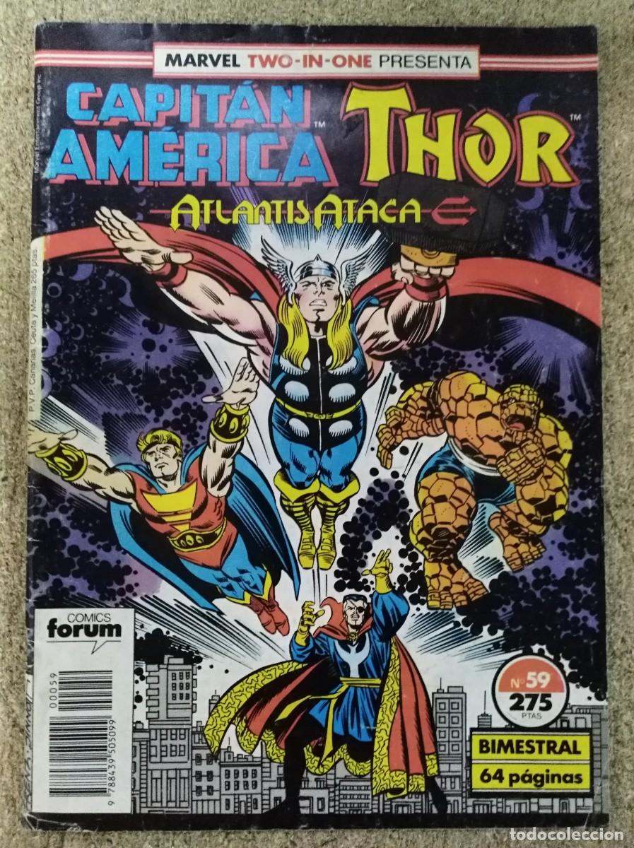 C&oacute;mics: Marvel Two In One Capitan America/Thor 59.Vol.1.Marvel.Forum