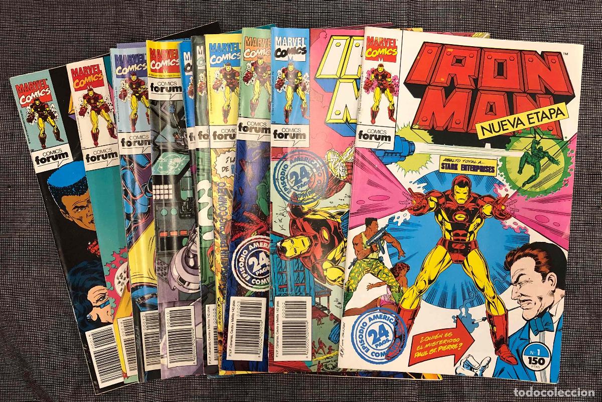 C&oacute;mics: IRON MAN NUEVA ETAPA N&ordm; 1 AL 6, 9 AL 15 (CASI COMPLETA). FORUM PLANETA 1992
