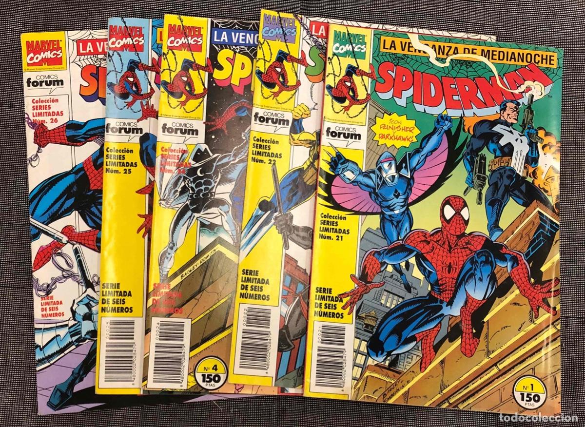 C&oacute;mics: LA VENGANZA DE MEDIANOCHE SPIDERMAN SERIES LIMITADAS N&ordm; 1, 2, 4, 5, 6. SOLO FALTA N&ordm; 3. FORUM 1993