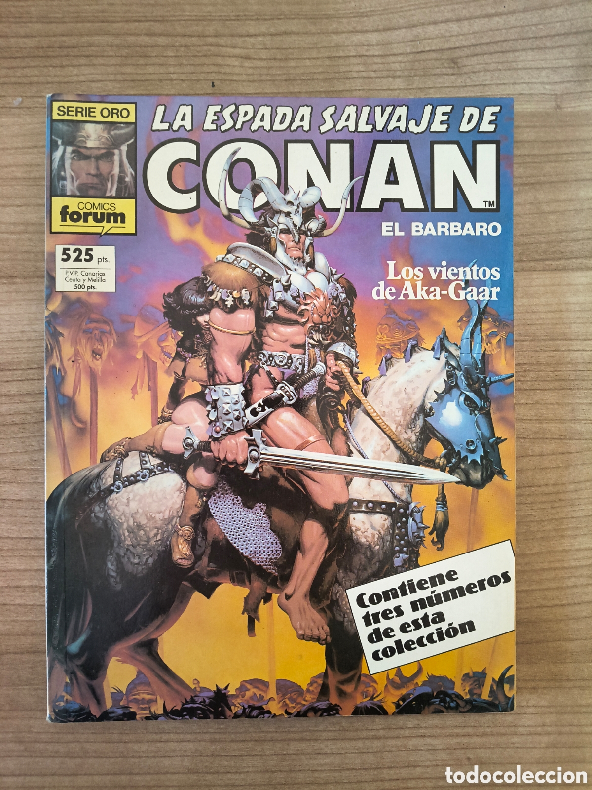 C&oacute;mics: LA ESPADA SALVAJE DE CONAN - RETAPADO N&ordm; 55, 56 y 57 - SERIE ORO - FORUM - 1986