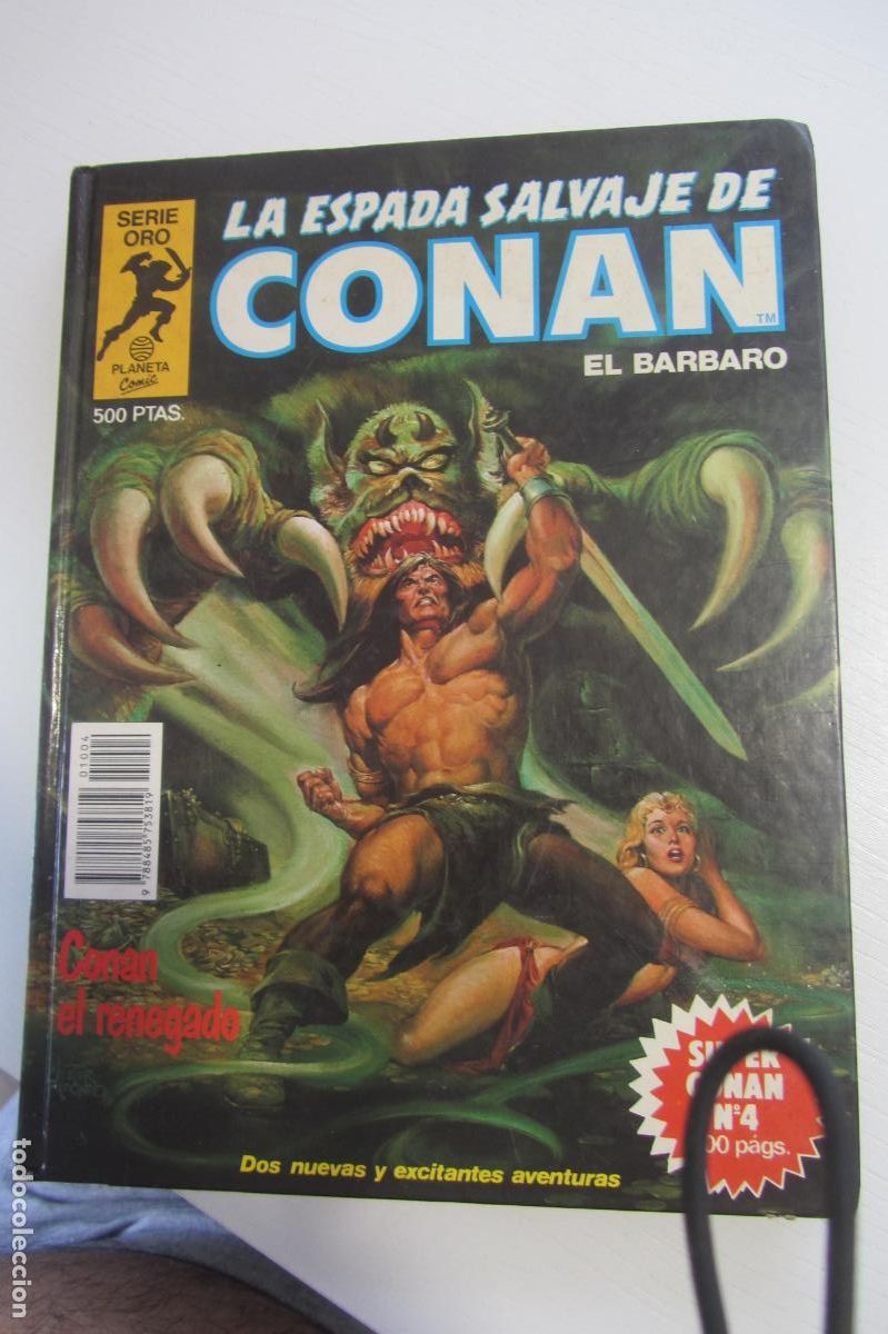 C&oacute;mics: SUPER CONAN N&ordm; 4. LA ESPADA SALVAJE DE CONAN EL B&Aacute;RBARO. Serie oro. CONAN EL RENEGADO. ARX377