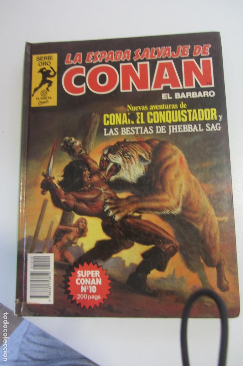 C&oacute;mics: SUPER CONAN N&ordm; 10 LA ESPADA SALVAJE DE CONAN EL B&Aacute;RBARO. Serie oro. CONAN EL conquistador ARX377