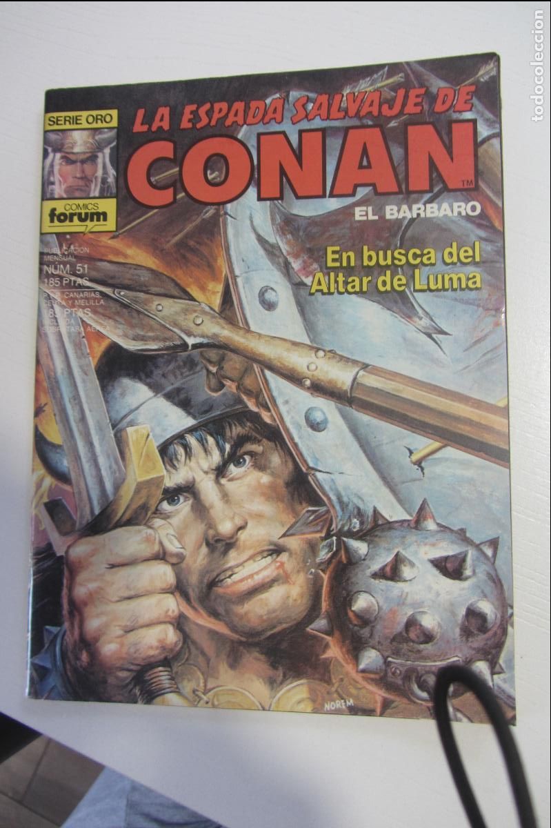 C&oacute;mics: LA ESPADA SALVAJE DE CONAN EL BARBARO N&ordm; 51 1&ordf; EDICION FORUM DE KIOSKO ARX378
