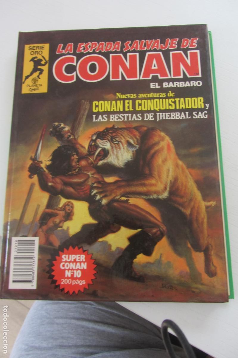 C&oacute;mics: SUPER CONAN N&ordm; 10 LA ESPADA SALVAJE DE CONAN EL B&Aacute;RBARO. Serie oro. CONAN EL conquistador ARX379