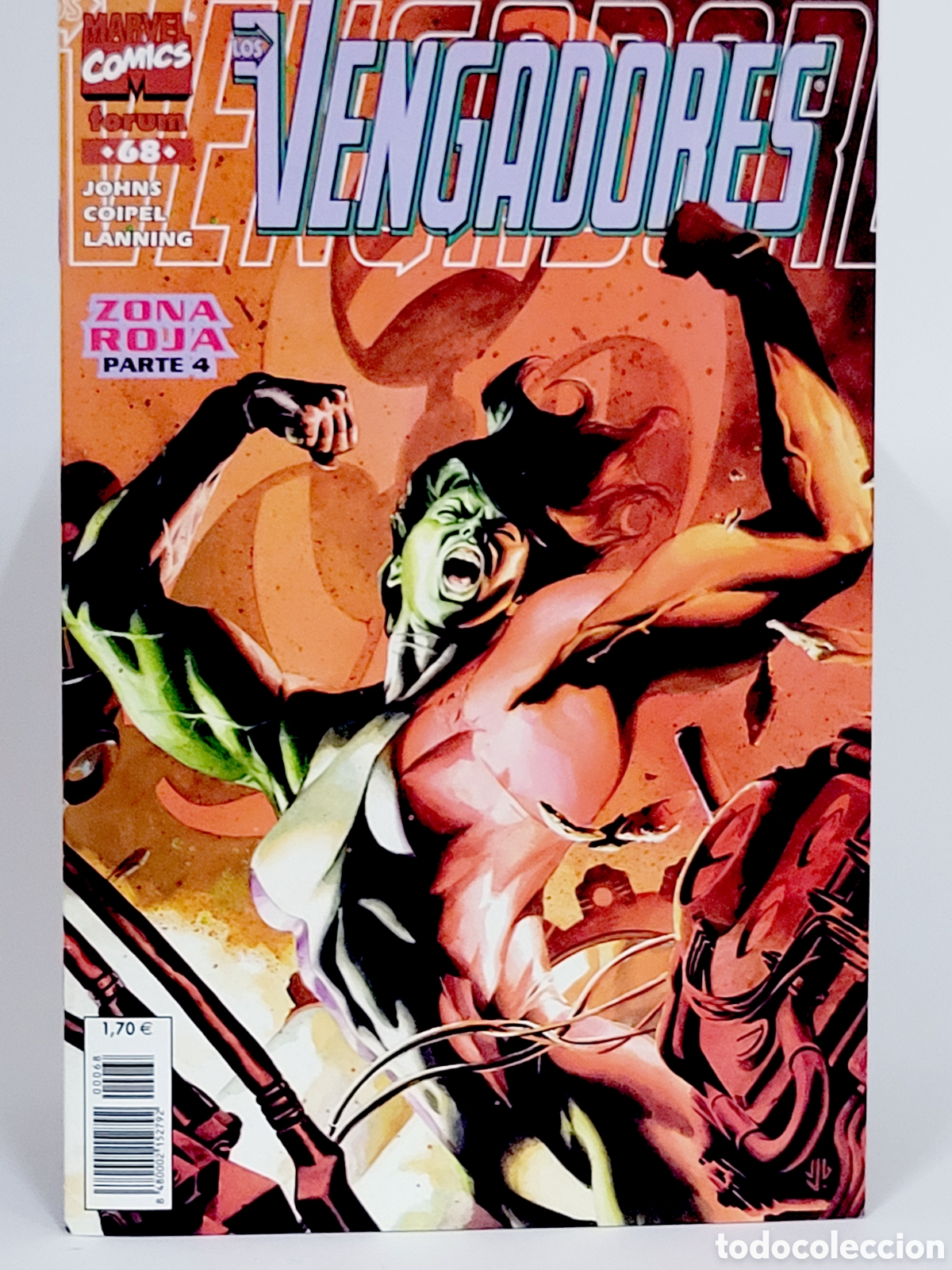 C&oacute;mics: C&Oacute;MIC LOS VENGADORES 68 ZONA ROJA VOL.3 FORUM MARVEL VOLUMEN GRAPA DE KIOSCO