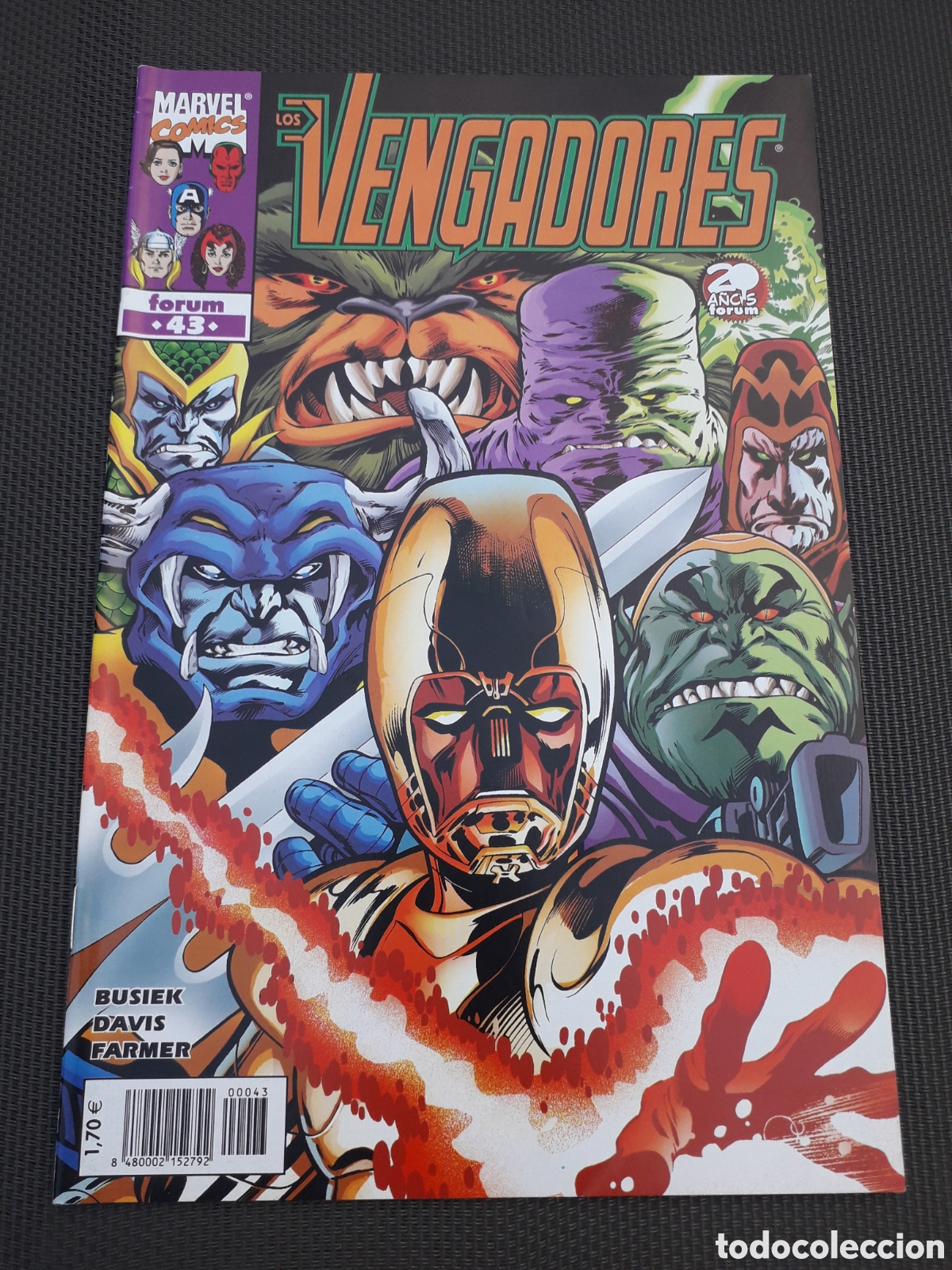 C&oacute;mics: LOS VENGADORES N&Uacute;MERO 43. VOL 3. EXCELENTE ESTADO