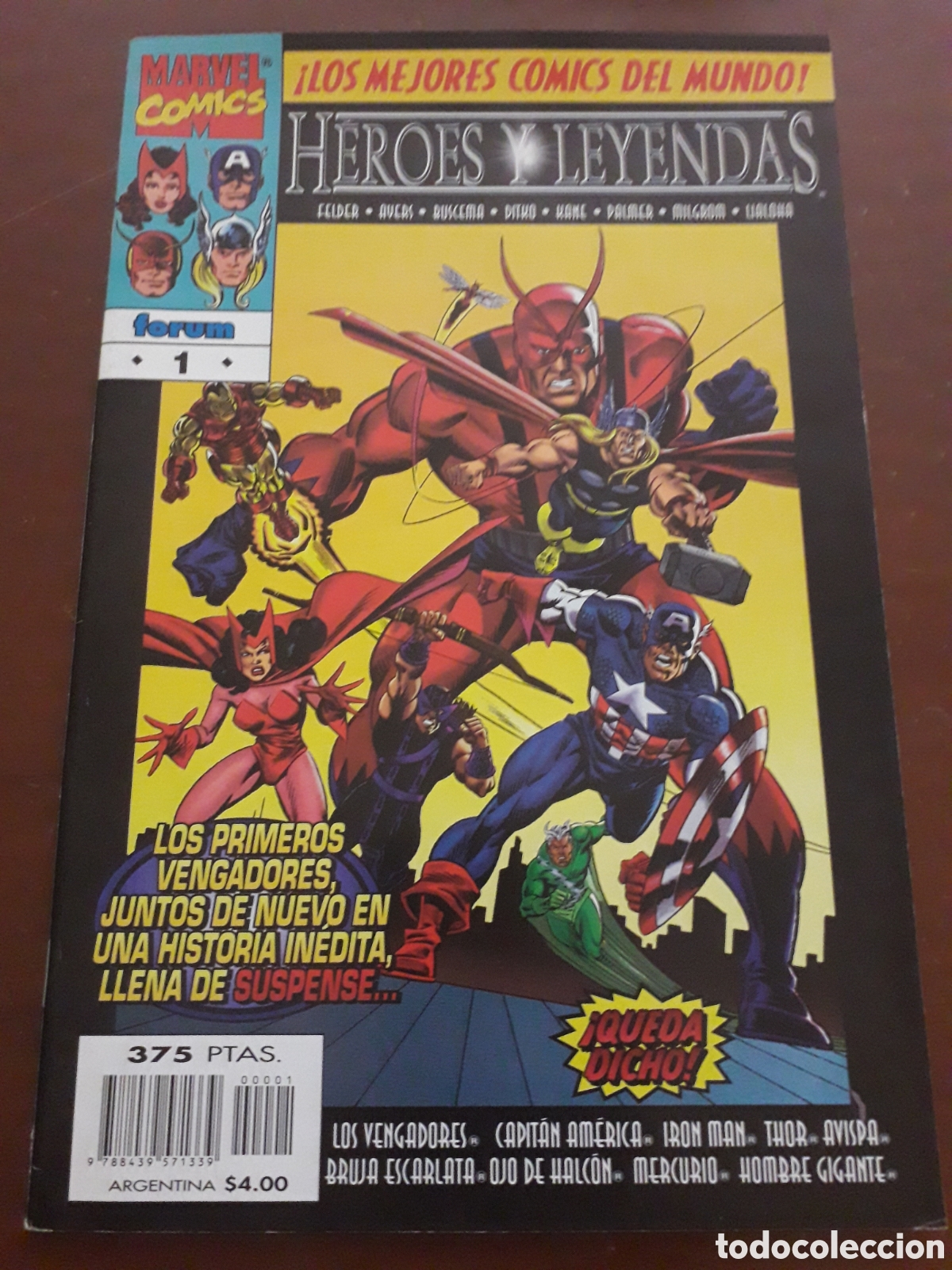 C&oacute;mics: H&Eacute;ROES Y LEYENDAS N&Uacute;MERO 1. EXCELENTE ESTADO
