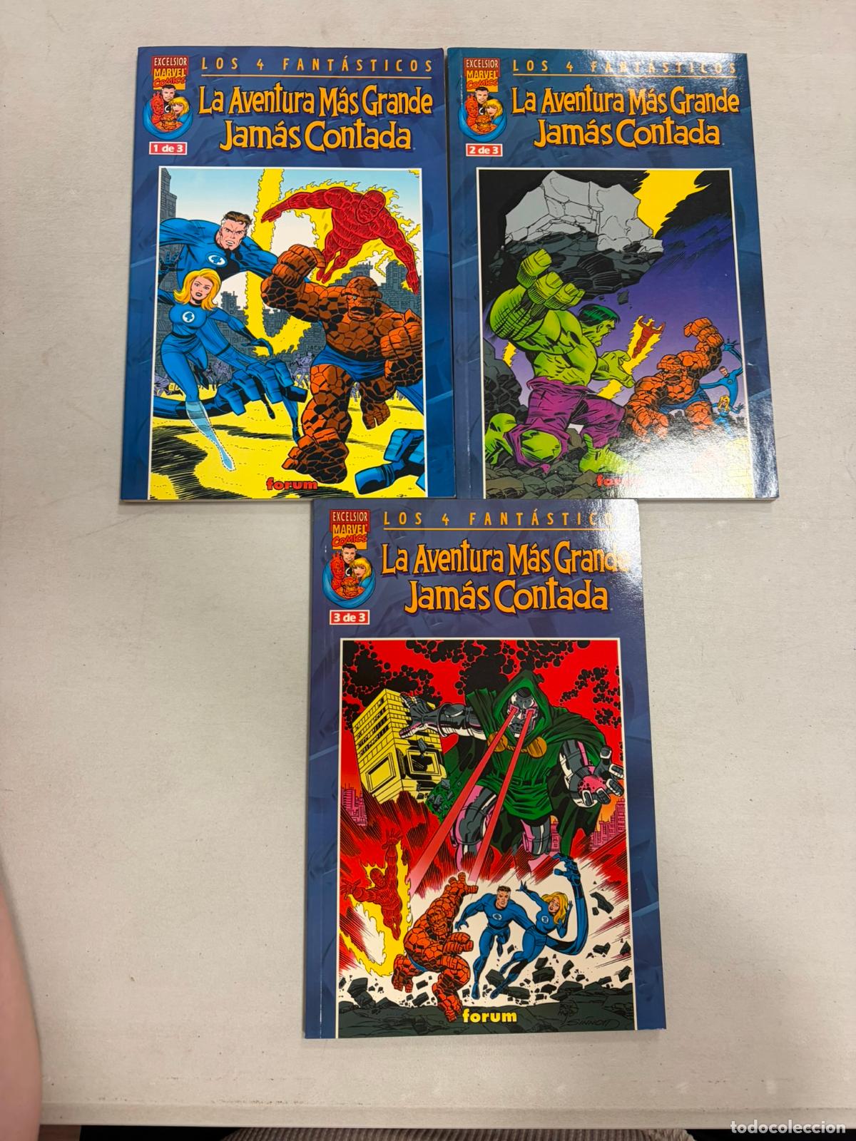 C&oacute;mics: LOS 4 FANT&Aacute;STICOS: LA AVENTURA M&Aacute;S GRANDE JAM&Aacute;S CONTADA 1 A 3. COMPLETA. Forum, 2001