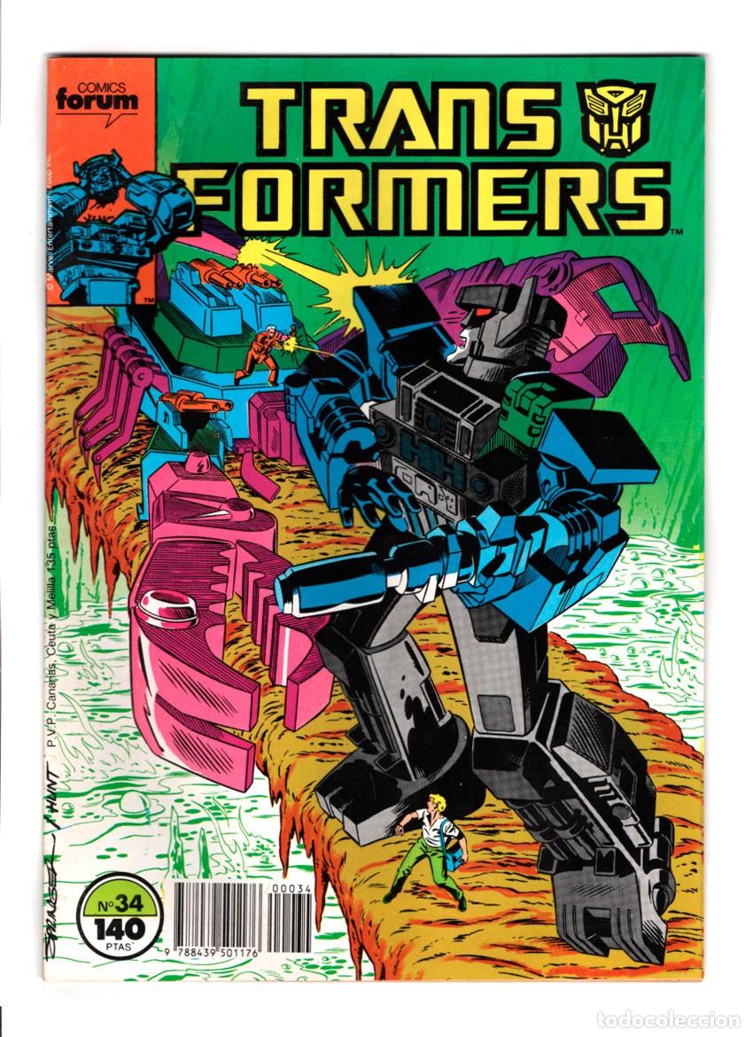 C&oacute;mics: COMICS FORUM GRAPA TRANSFORMERS N&ordm; 34 JUICIO POR FUEGO 1988 MUY BUENO