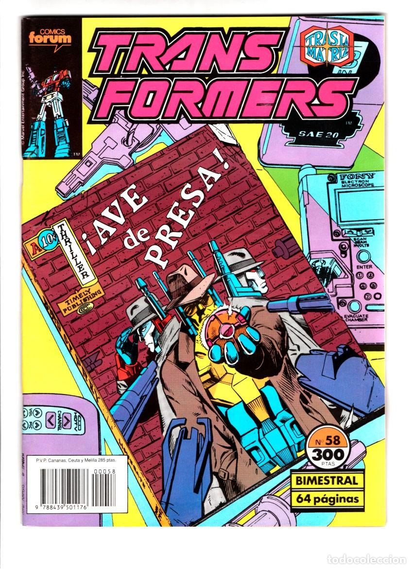 C&oacute;mics: COMICS FORUM GRAPA TRANSFORMERS N&ordm; 58 AVE DE PRESA BIMESTRAL 64 PAGINAS 1990 MUY BUENO