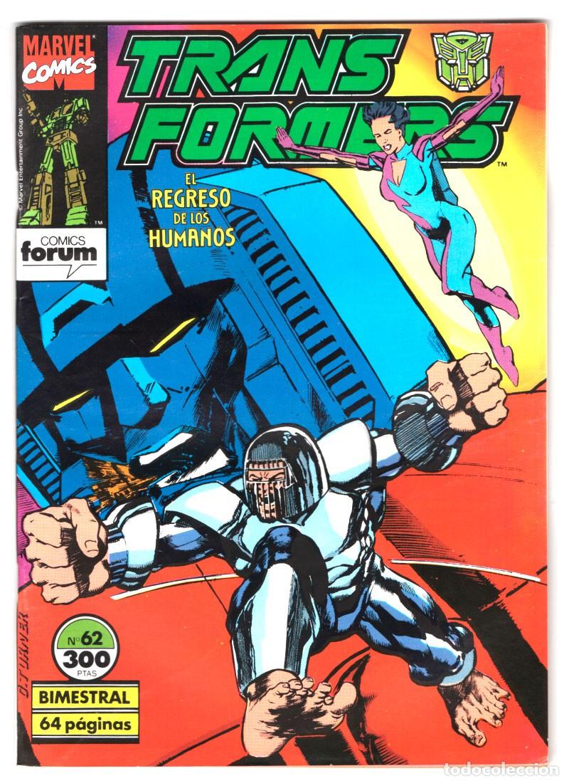 C&oacute;mics: COMICS FORUM GRAPA TRANSFORMERS N&ordm; 62 EL REGRESO DE LOS HUMANOS BIMESTRAL 64 PAG. 1991