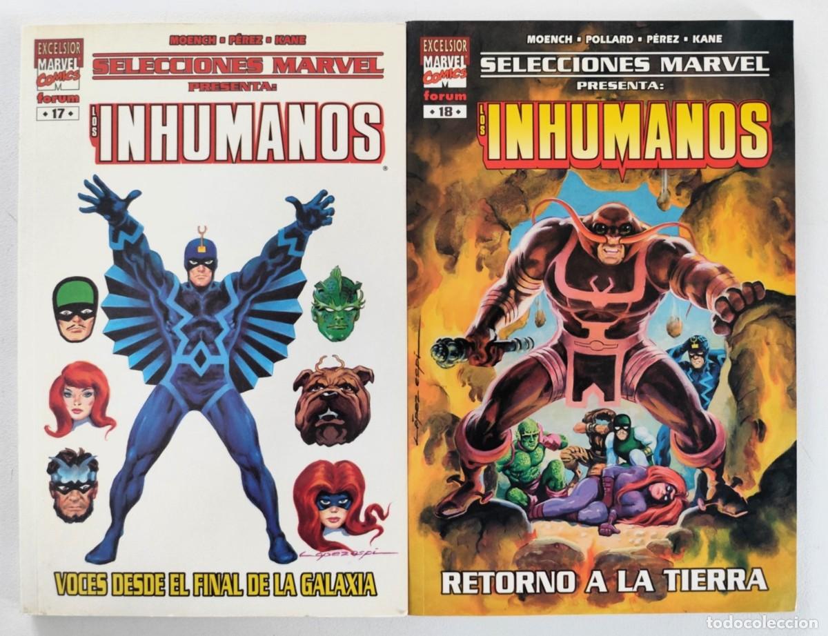 C&oacute;mics: SELECCIONES MARVEL #17, 18 - LOS INHUMANOS COMPLETA (Doug Moench, George Perez)~ MARVEL/FORUM (2001)