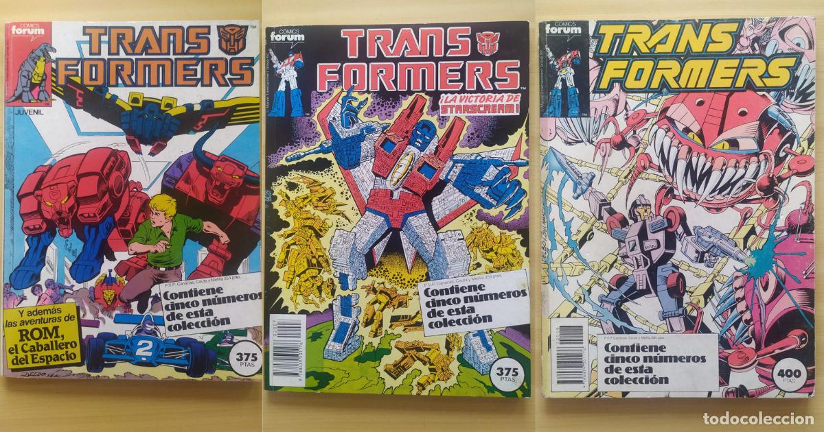 C&oacute;mics: Lote 3 Tomos Retapados Transformers F&oacute;rum 80s Como nuevo &middot; C&oacute;mics F&oacute;rum &middot; Espa&ntilde;ol