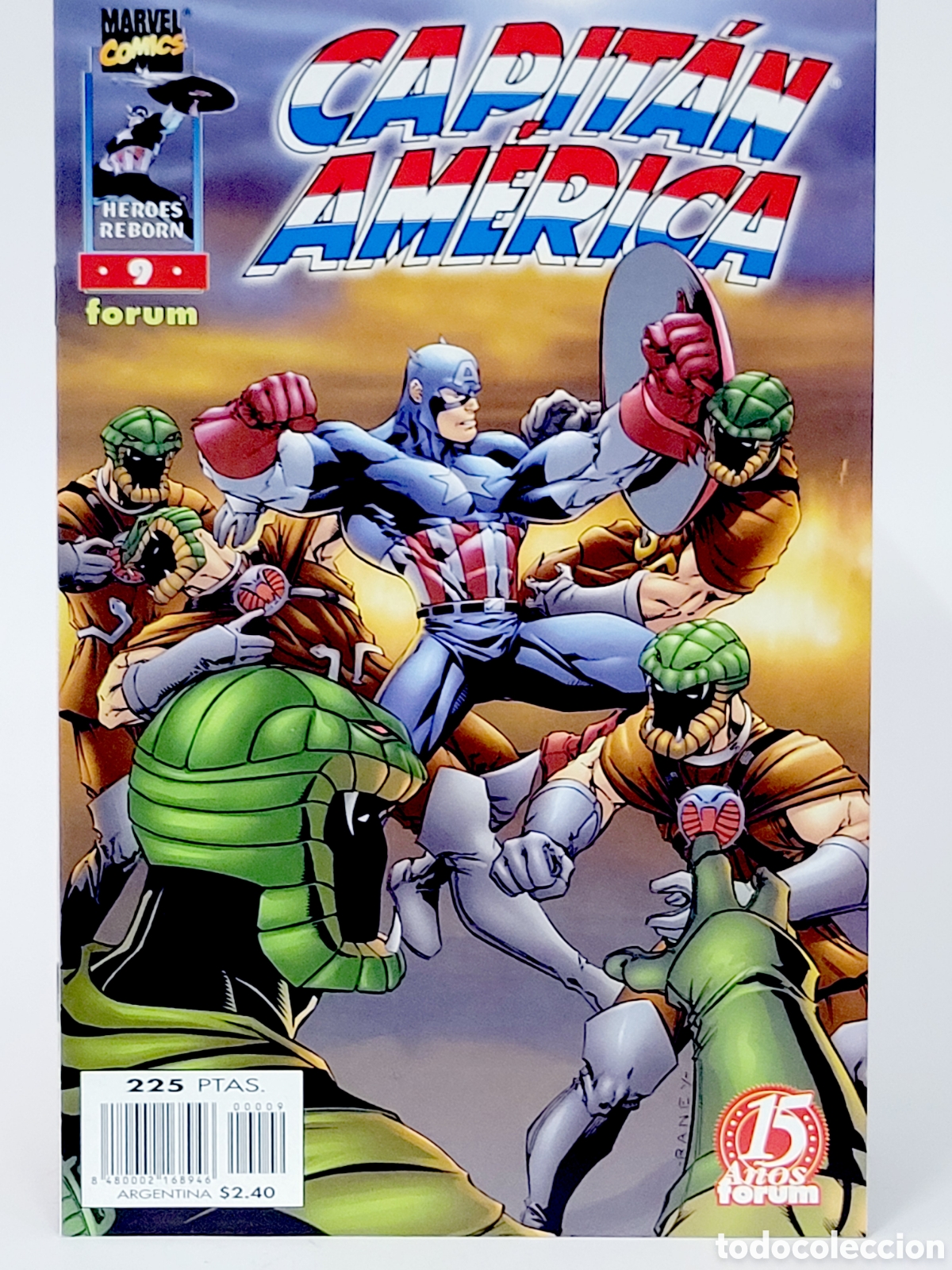C&oacute;mics: C&Oacute;MIC CAPITAN AM&Eacute;RICA 9 HEROES REBORN FORUM MARVEL GRAPA DE KIOSCO