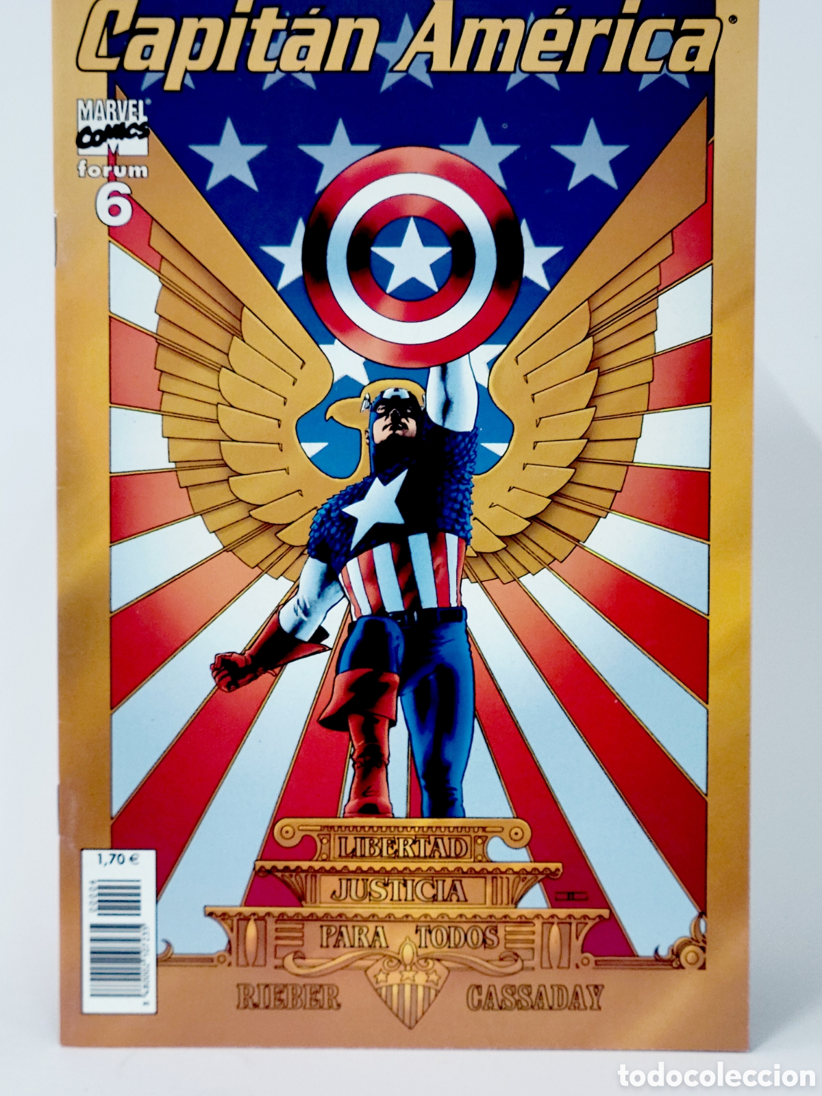 C&oacute;mics: C&Oacute;MIC CAPITAN AM&Eacute;RICA 6 FORUM MARVEL GRAPA DE KIOSCO
