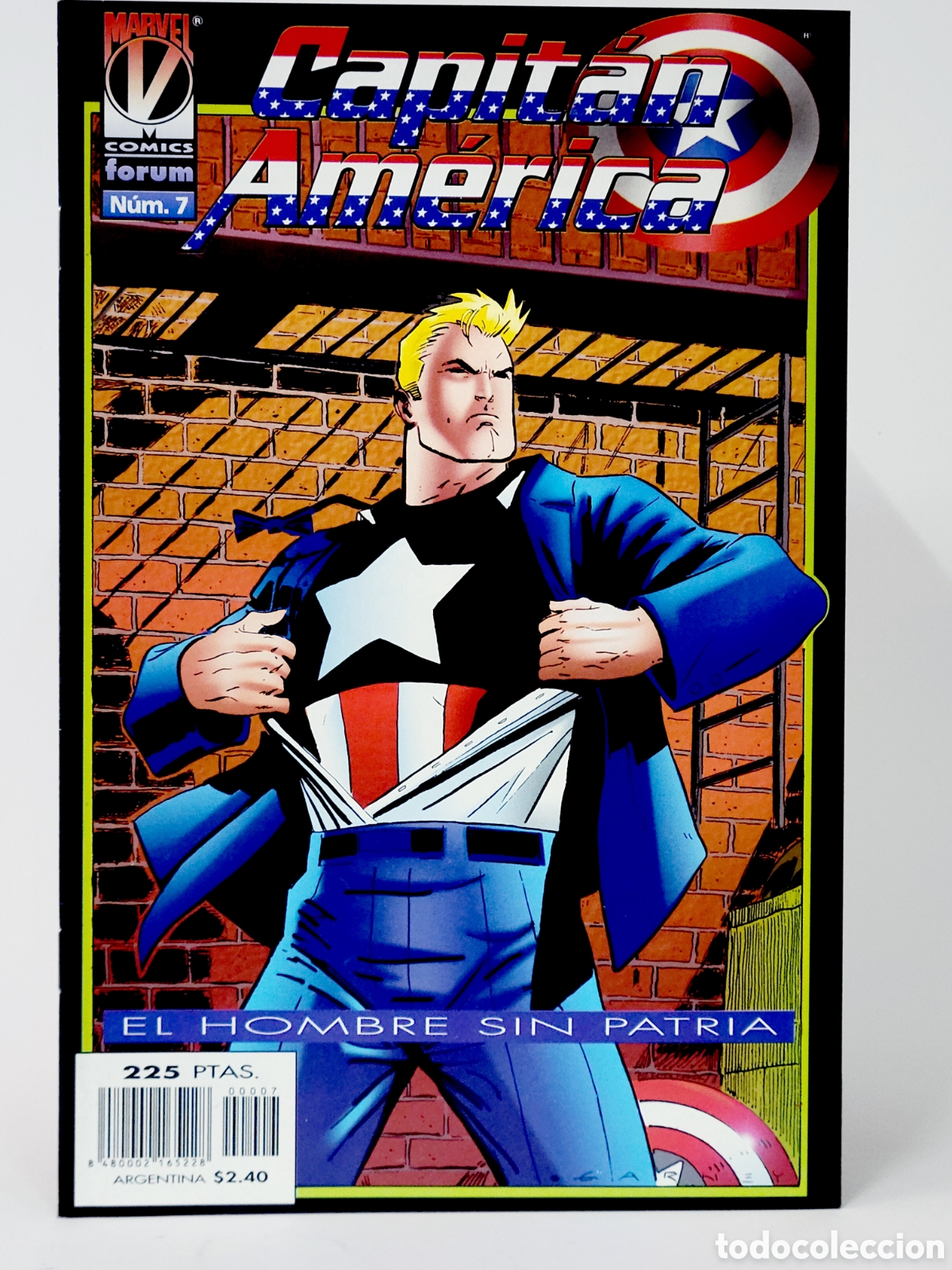 C&oacute;mics: C&Oacute;MIC CAPITAN AM&Eacute;RICA 7 VOL.3 EL HOMBRE SIN PATRIA FORUM MARVEL VOLUMEN GRAPA DE KIOSCO