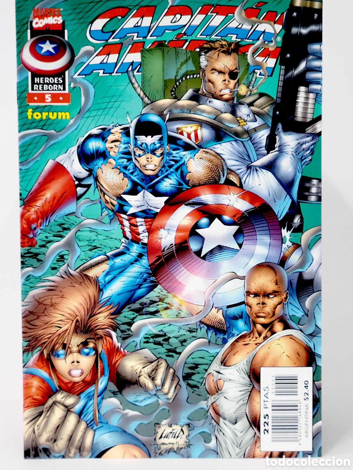 C&oacute;mics: C&Oacute;MIC CAPITAN AM&Eacute;RICA 5 VOL.3 HEROES REBORN FORUM MARVEL VOLUMEN GRAPA DE KIOSCO