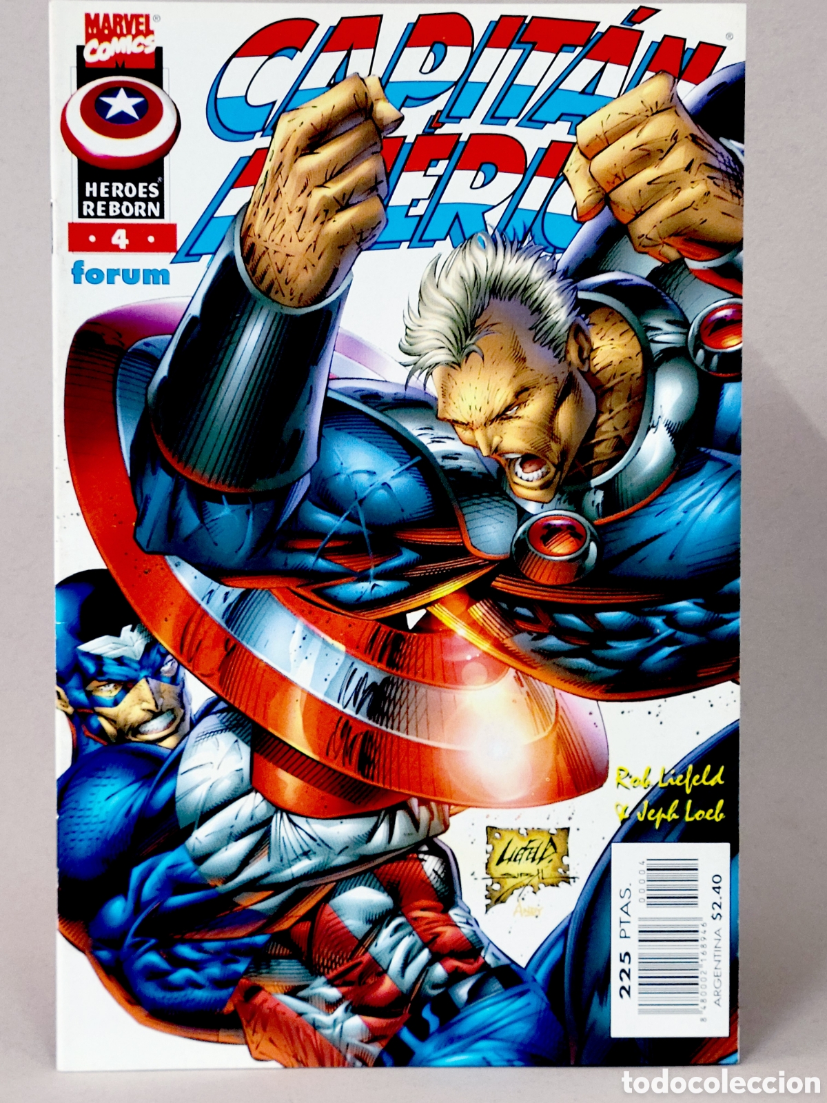 C&oacute;mics: C&Oacute;MIC CAPITAN AM&Eacute;RICA 4 VOL.3 H&Eacute;ROES REBORN FORUM MARVEL VOLUMEN GRAPA DE KIOSCO