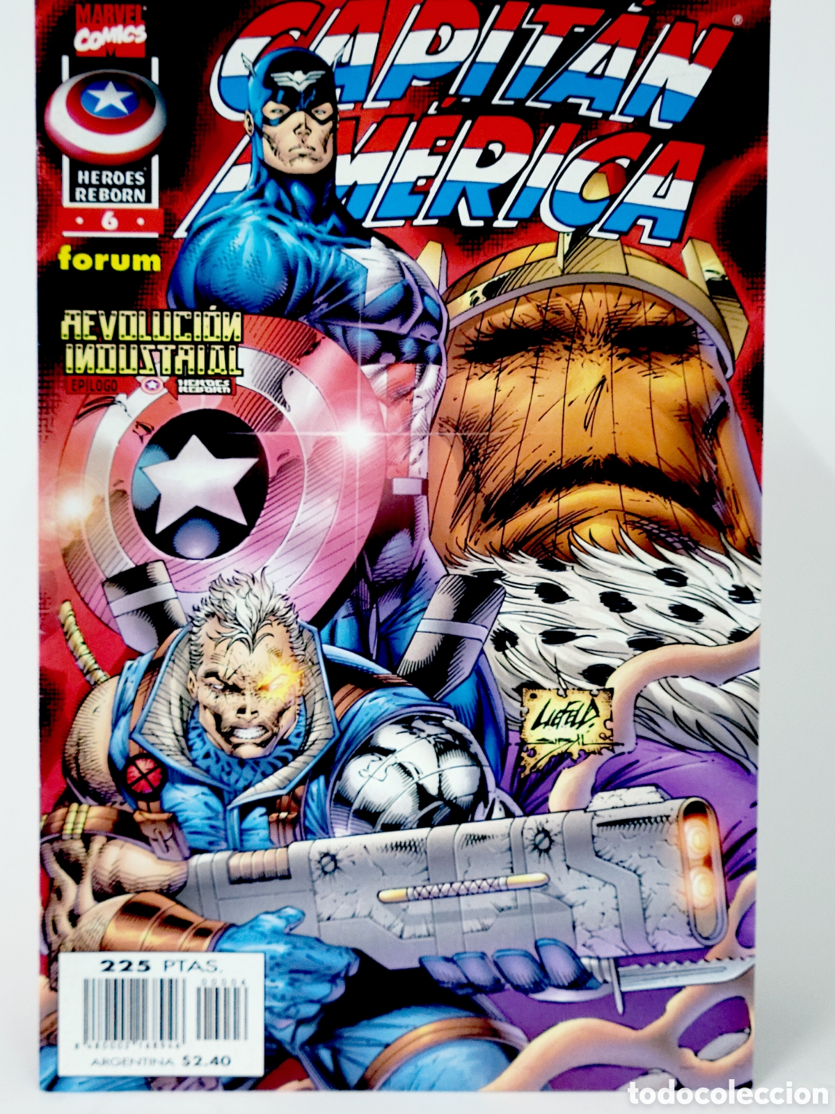 C&oacute;mics: C&Oacute;MIC CAPITAN AM&Eacute;RICA 6 H&Eacute;ROES REBORN FORUM MARVEL GRAPA DE KIOSCO