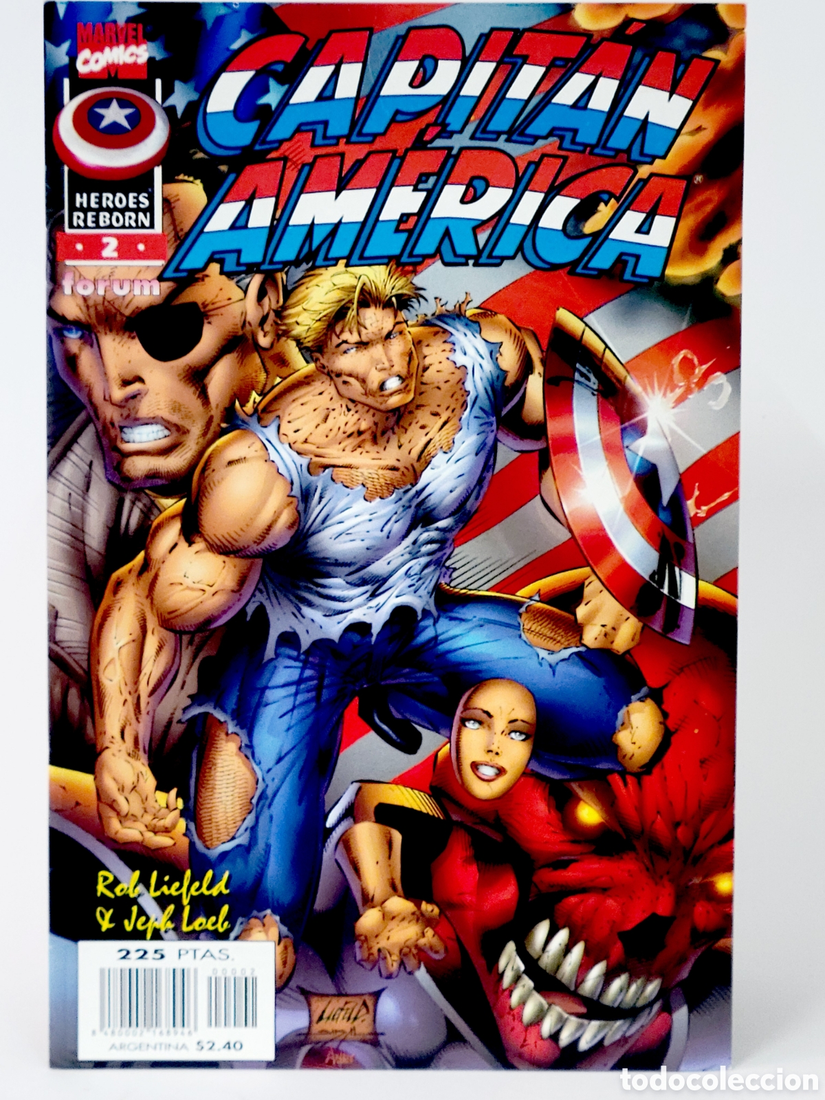 C&oacute;mics: C&Oacute;MIC CAPITAN AM&Eacute;RICA 2 H&Eacute;ROES REBORN FORUM MARVEL GRAPA DE KIOSCO