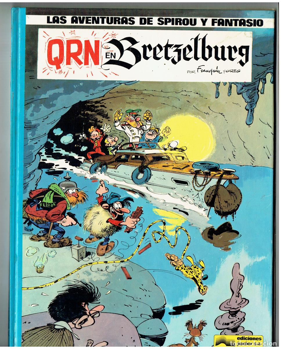 C&oacute;mics: LAS AVENTURA DE SPIROU Y FANTASIO. N&ordm; 14. QRN EN BRETZETBURG. JUNIOR, 1985. (B/17 RUM)