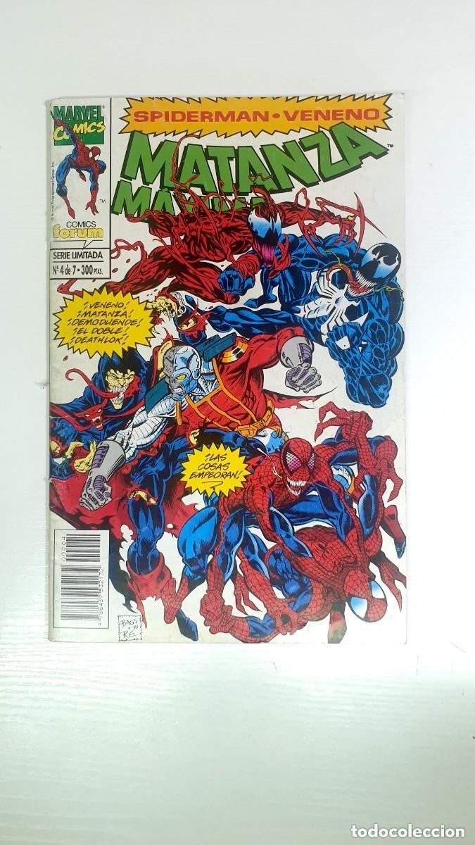C&oacute;mics: Marvel, Forum: Spiderman - Veneno. Matanza M&aacute;xima. N&uacute;meros 4, 5, 6. 1994. C&oacute;mic.