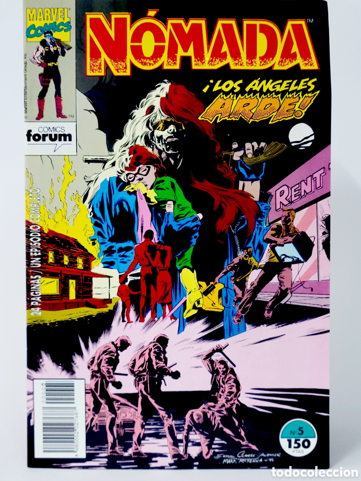 C&oacute;mics: C&Oacute;MIC NOMADA 5 LOS ANGELES ARDE FORUM MARVEL GRAPA DE KIOSCO