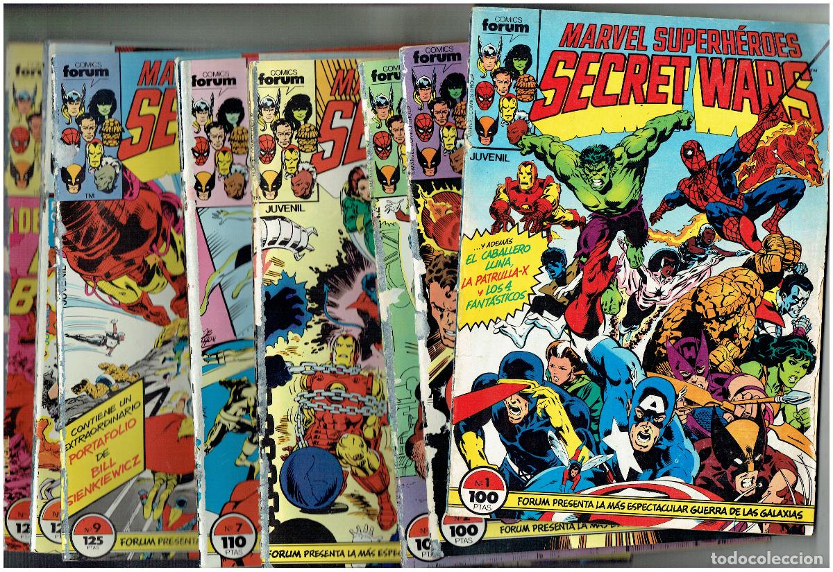 C&oacute;mics: MARVEL SUPERH&Eacute;ROES. SECRET WARS. &iexcl;&iexcl;COMPLETA!! 12 NROS. (B/34.2 RUM)